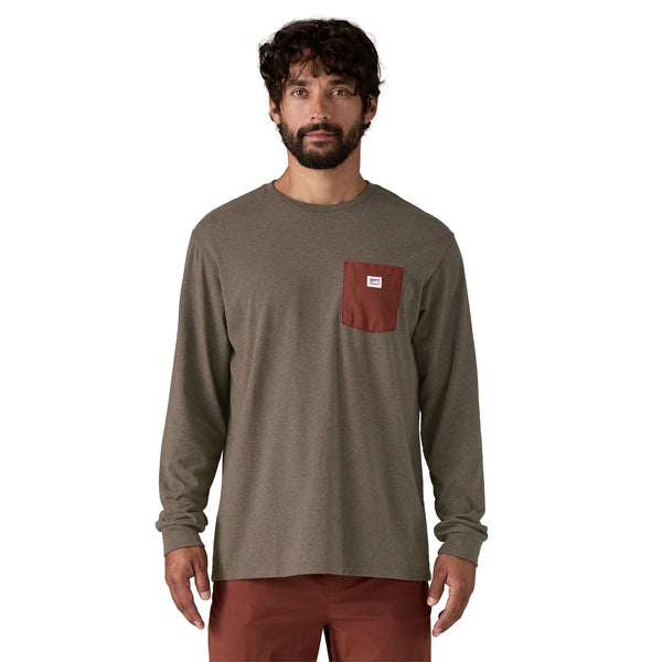 T-shirt Shop Sticker Pocket Responsibili Uomo Marlow Brown