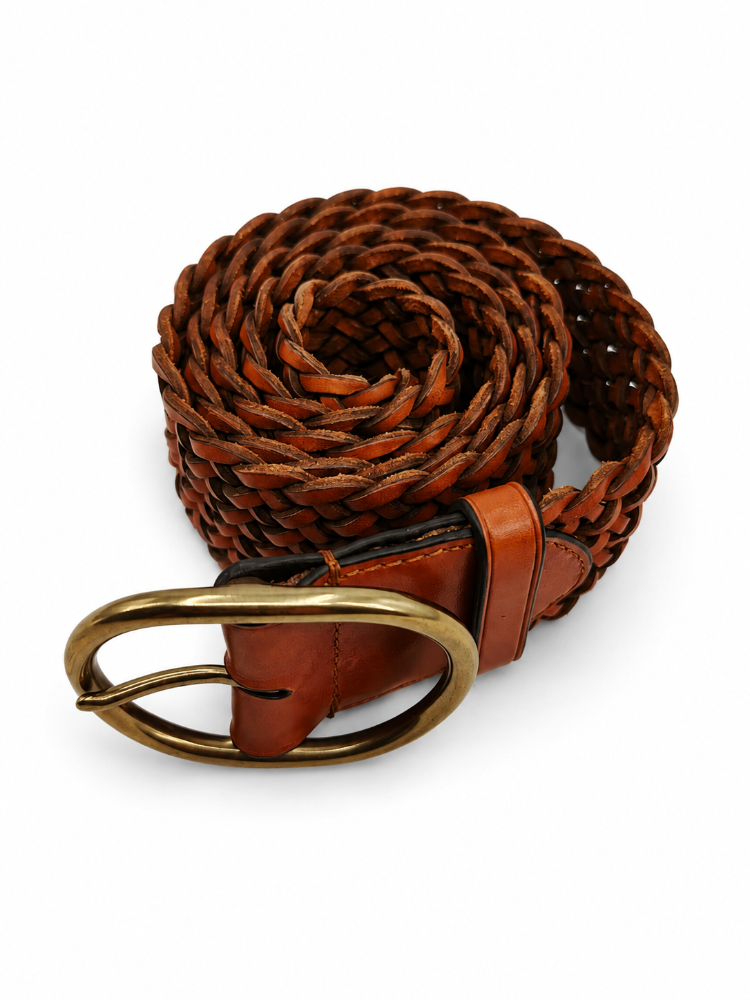 Cintura 16Play Oval Buckle 5Cm Donna Tan/Black Edges