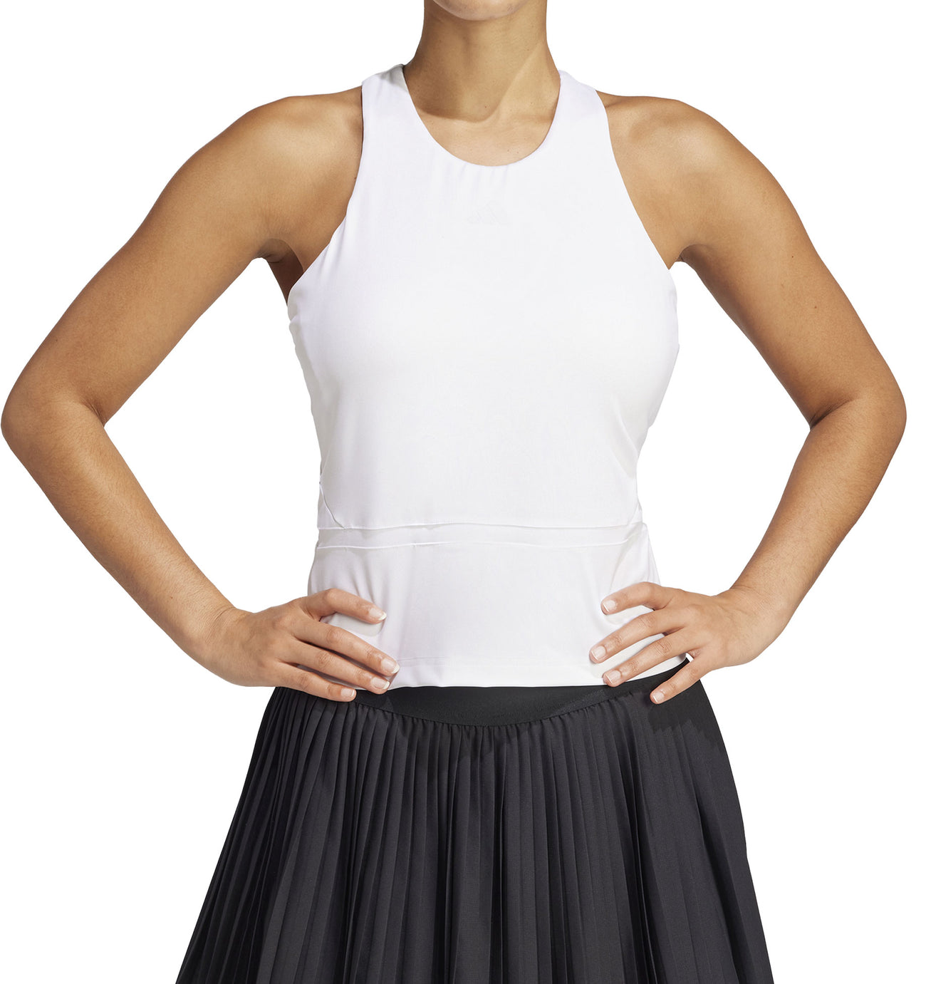 Camiseta Y-Tank Midi Mujer White
