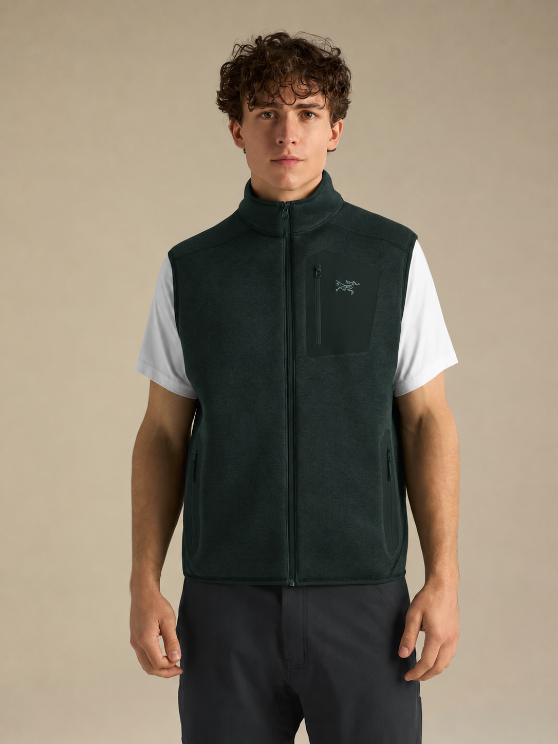 Gilet Covert Uomo Dark jade