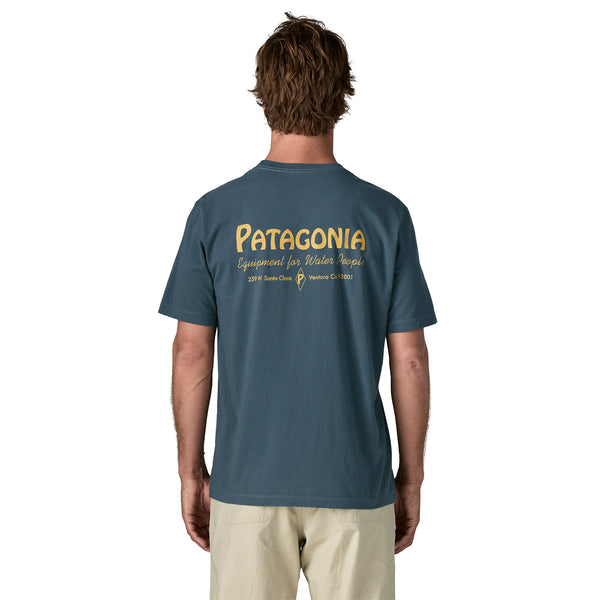 Homens Água Pessoas Banner T-shirt Summit Blue