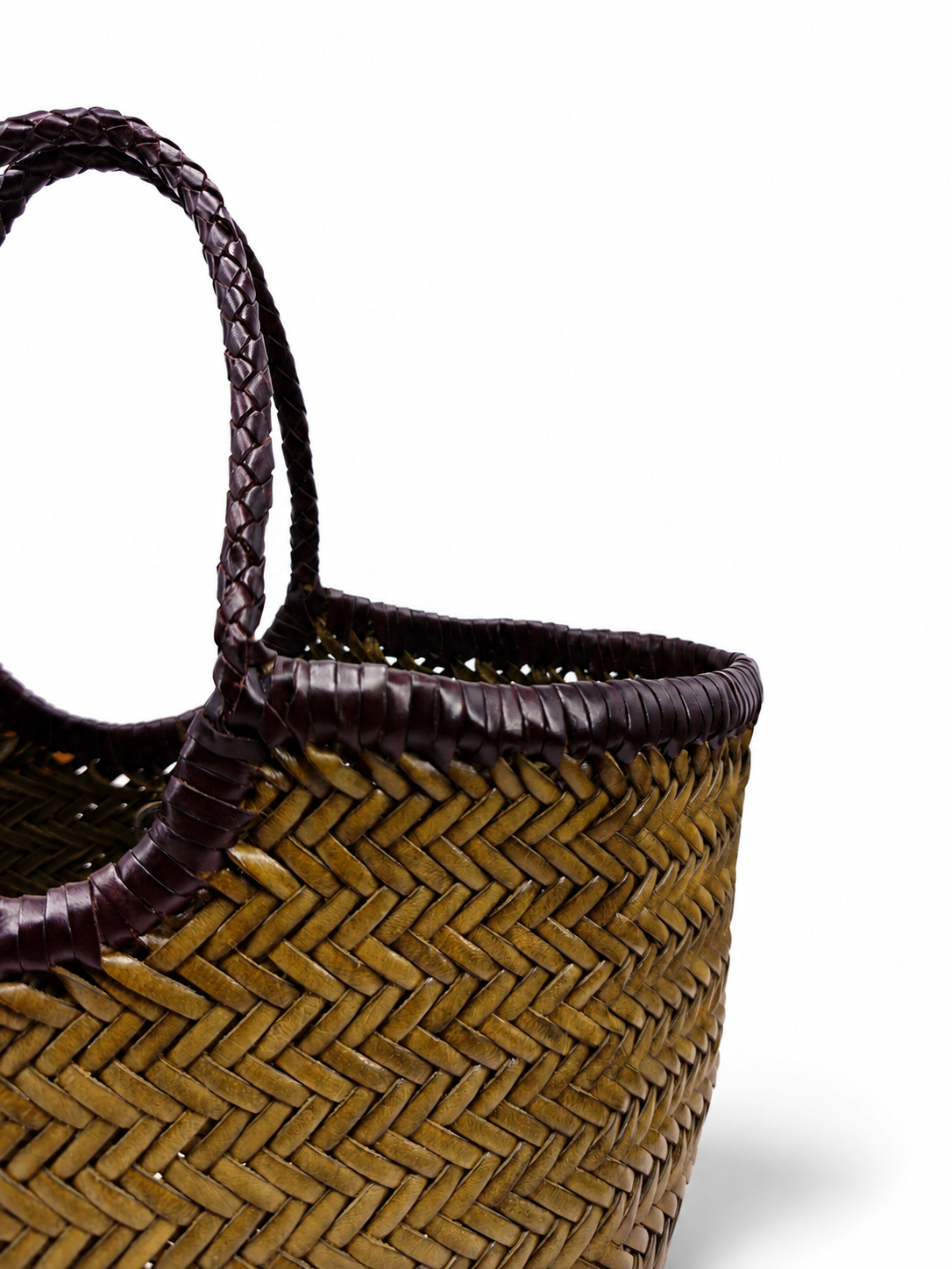 Frau Nantucket Small Handtasche Khaki/Dark Brown