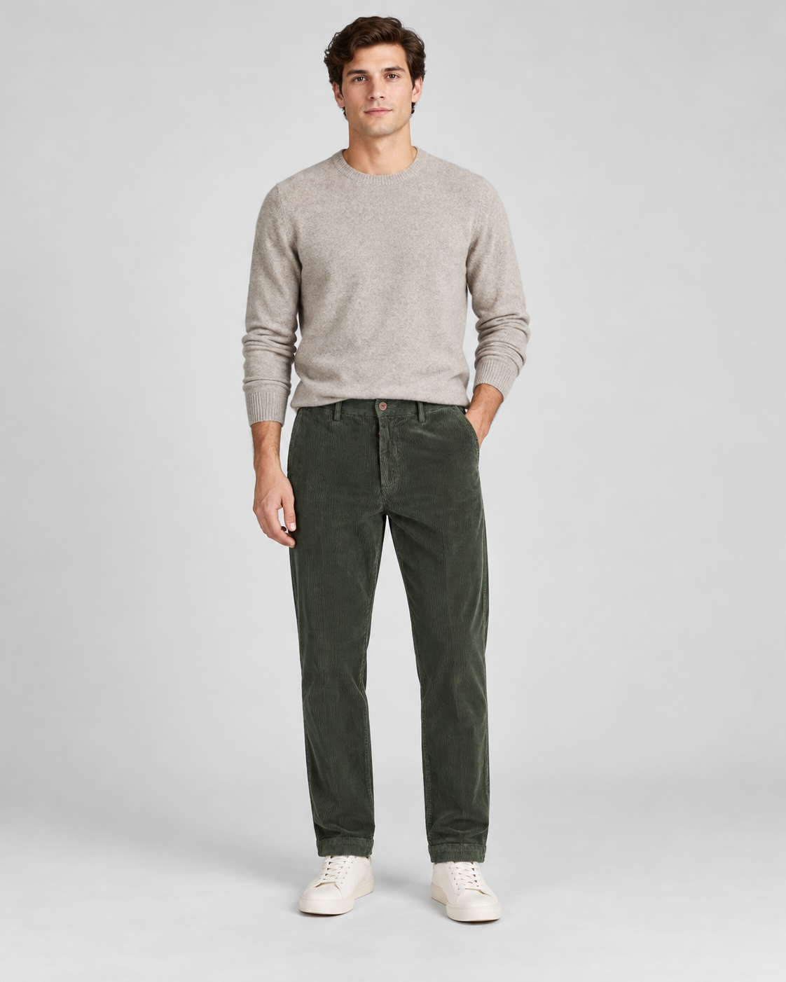 Men's Napoleon 500 Righe Trousers Army