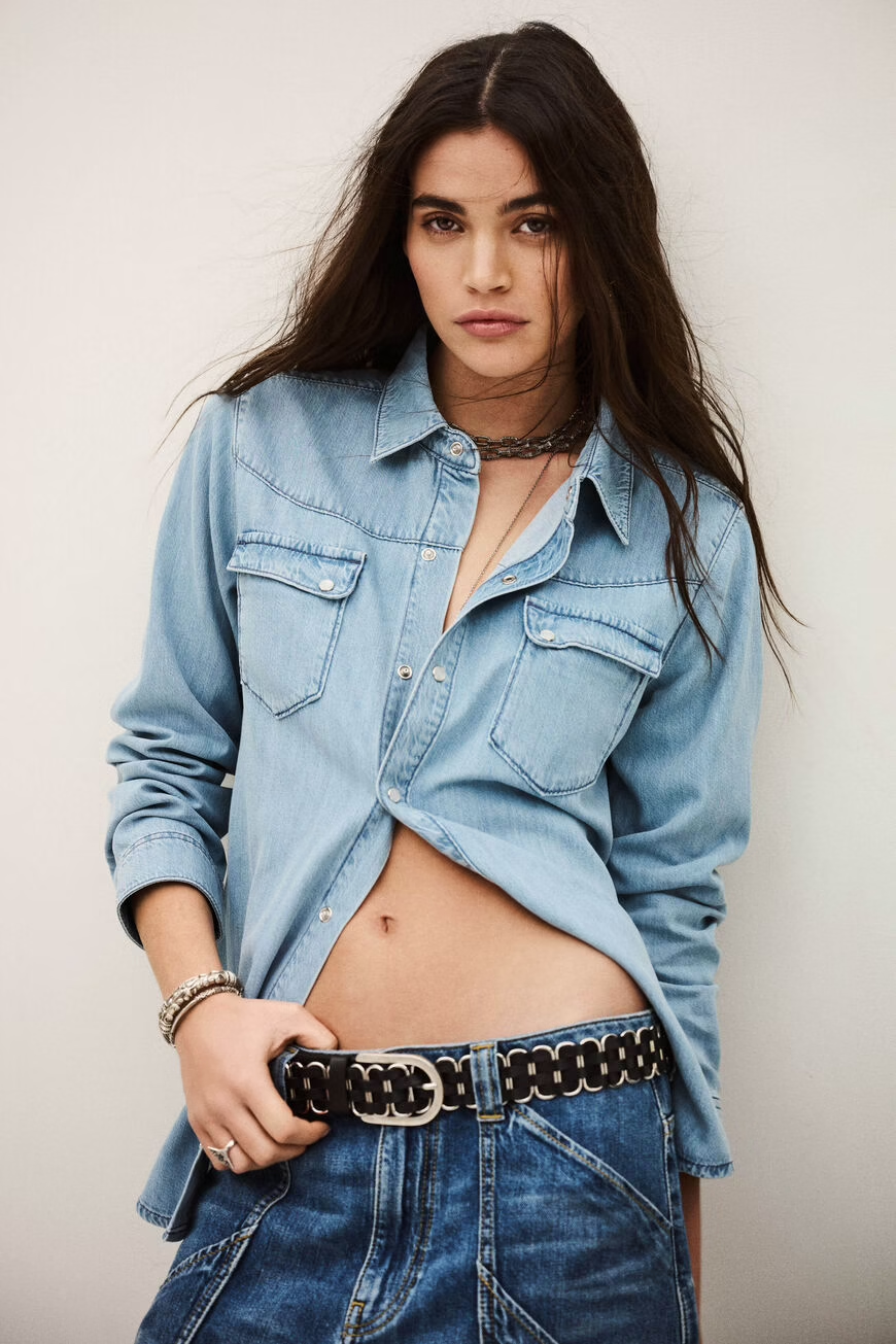 Camicia Adali Donna Light Used Blue