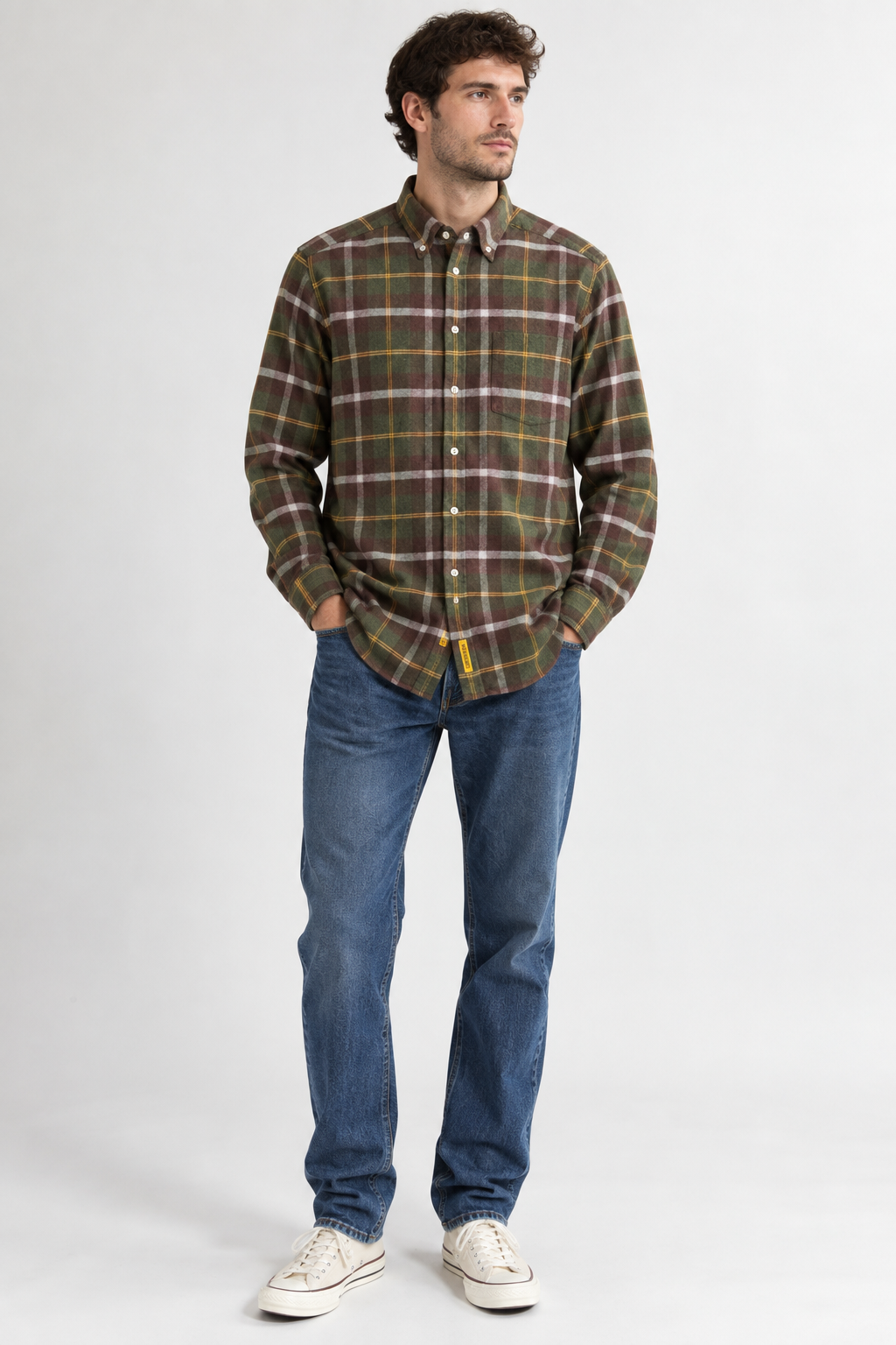 Camicia Bradford Flannel Uomo Military