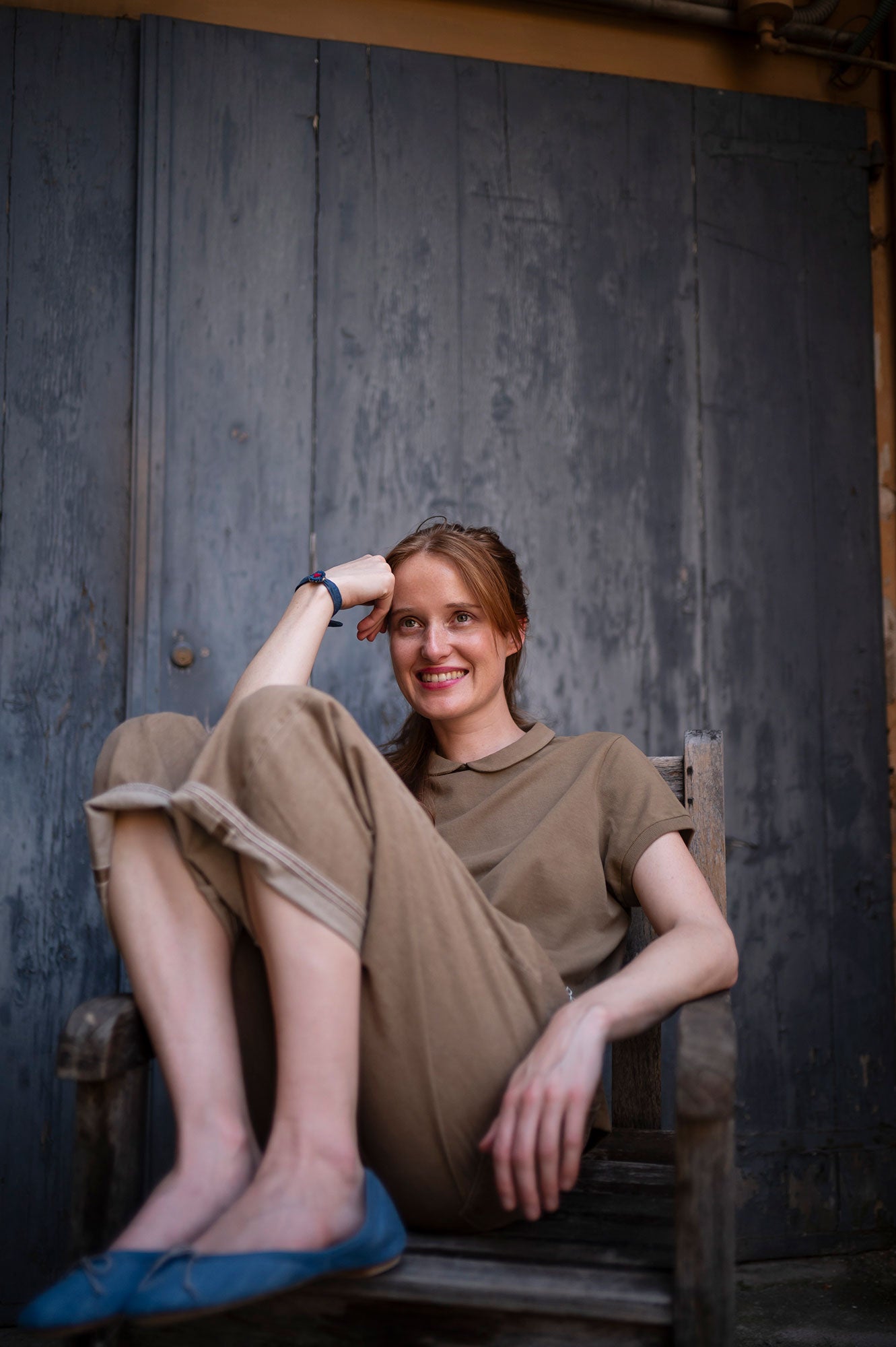 Frau The 50s Selvedge Culotte Jean Hose Barrel