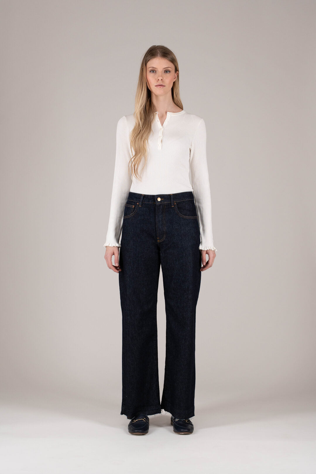 Frau Giulia Rinse Hose Dark Blue