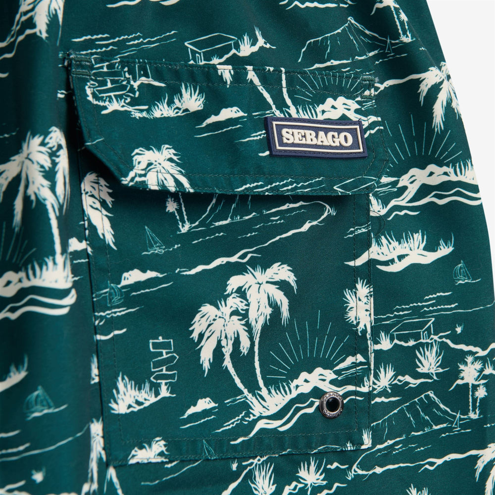 Costume Sandbeach Uomo Palm Sunset Green