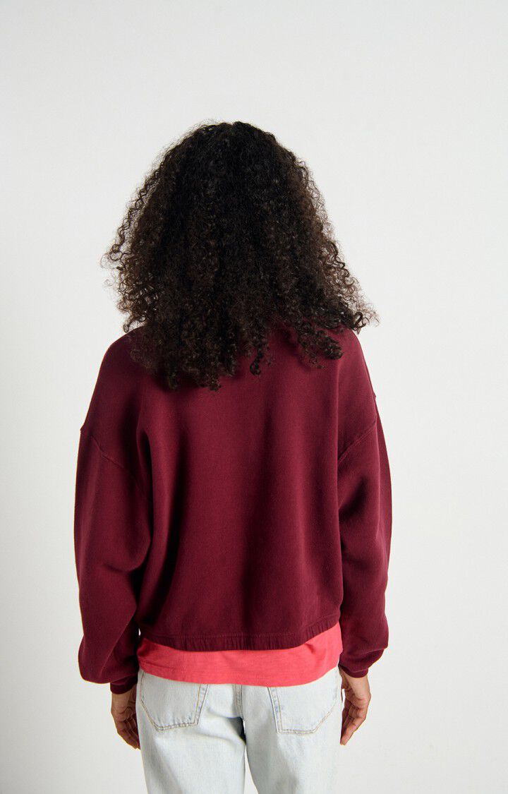Maglia Izubird Donna Borgogna Vintage