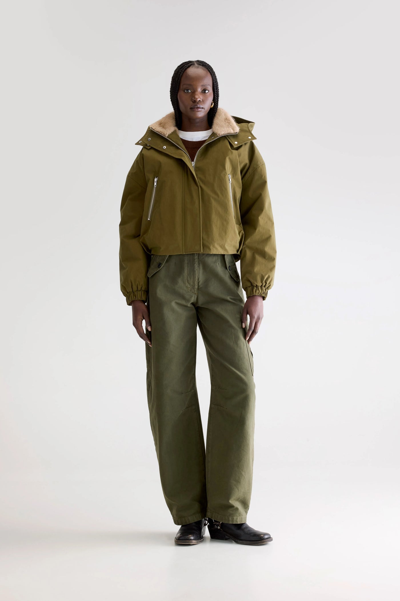 Frau Herna Jacke Military