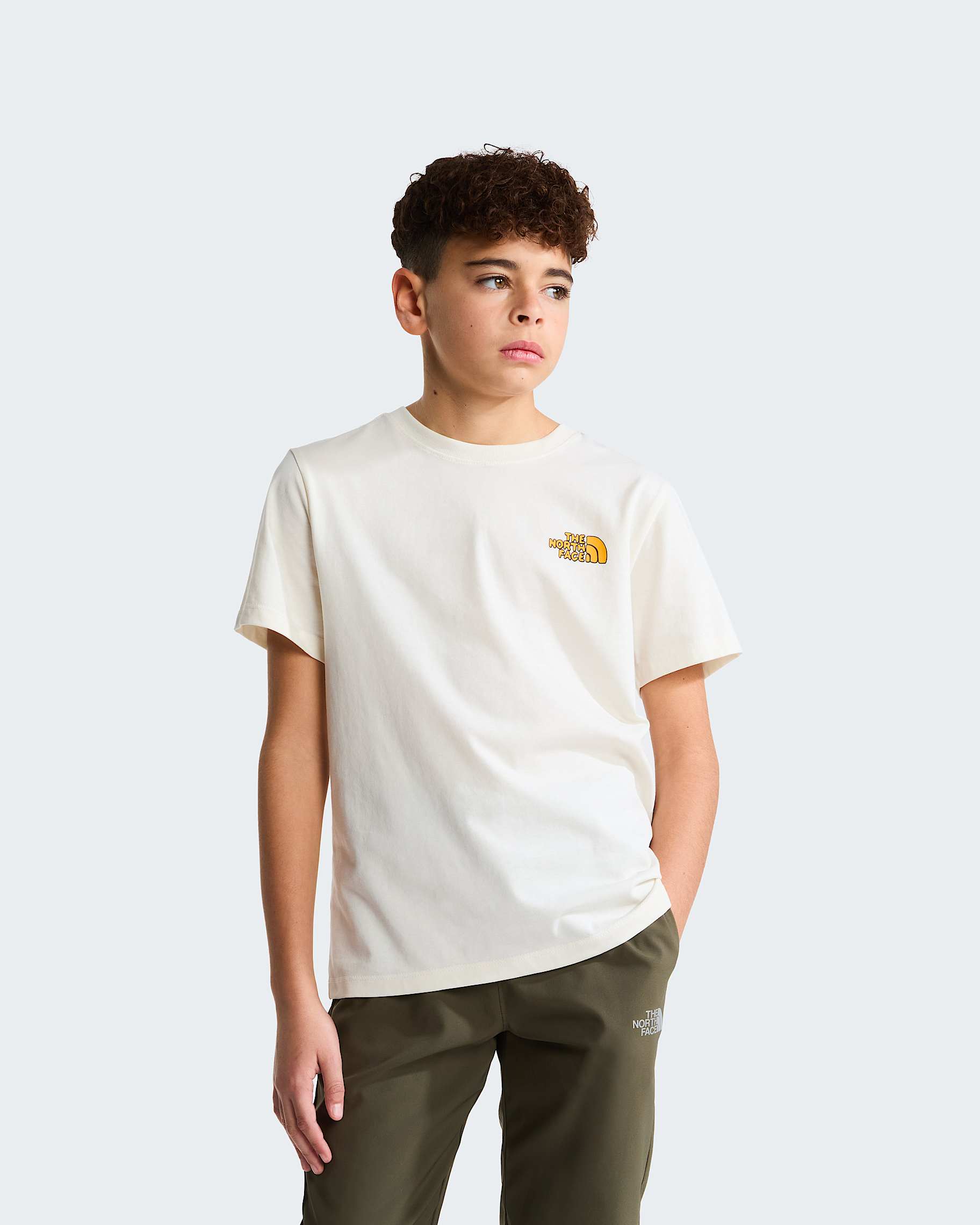 T-shirt Outdoor Graphic Bambino White Dune