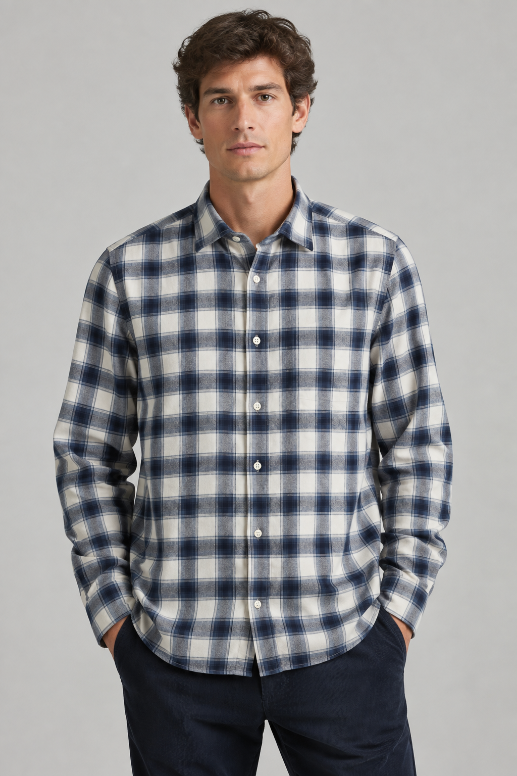 Camicia Paul Uomo Natural/Blue