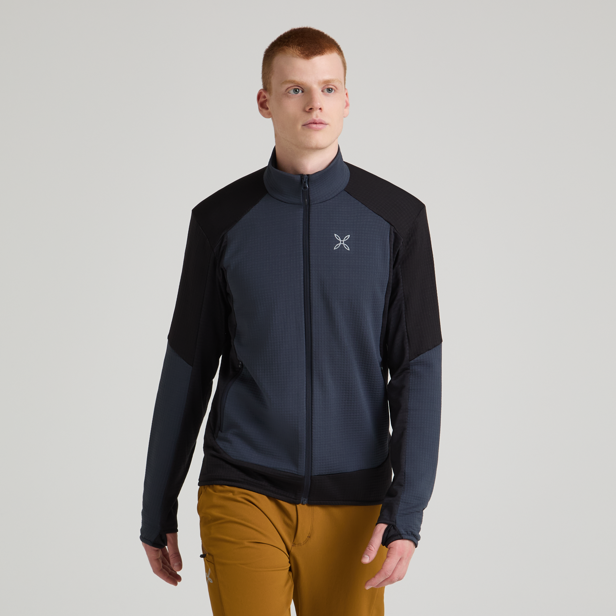 Men's Stretch Color Jumper sage Green/Black