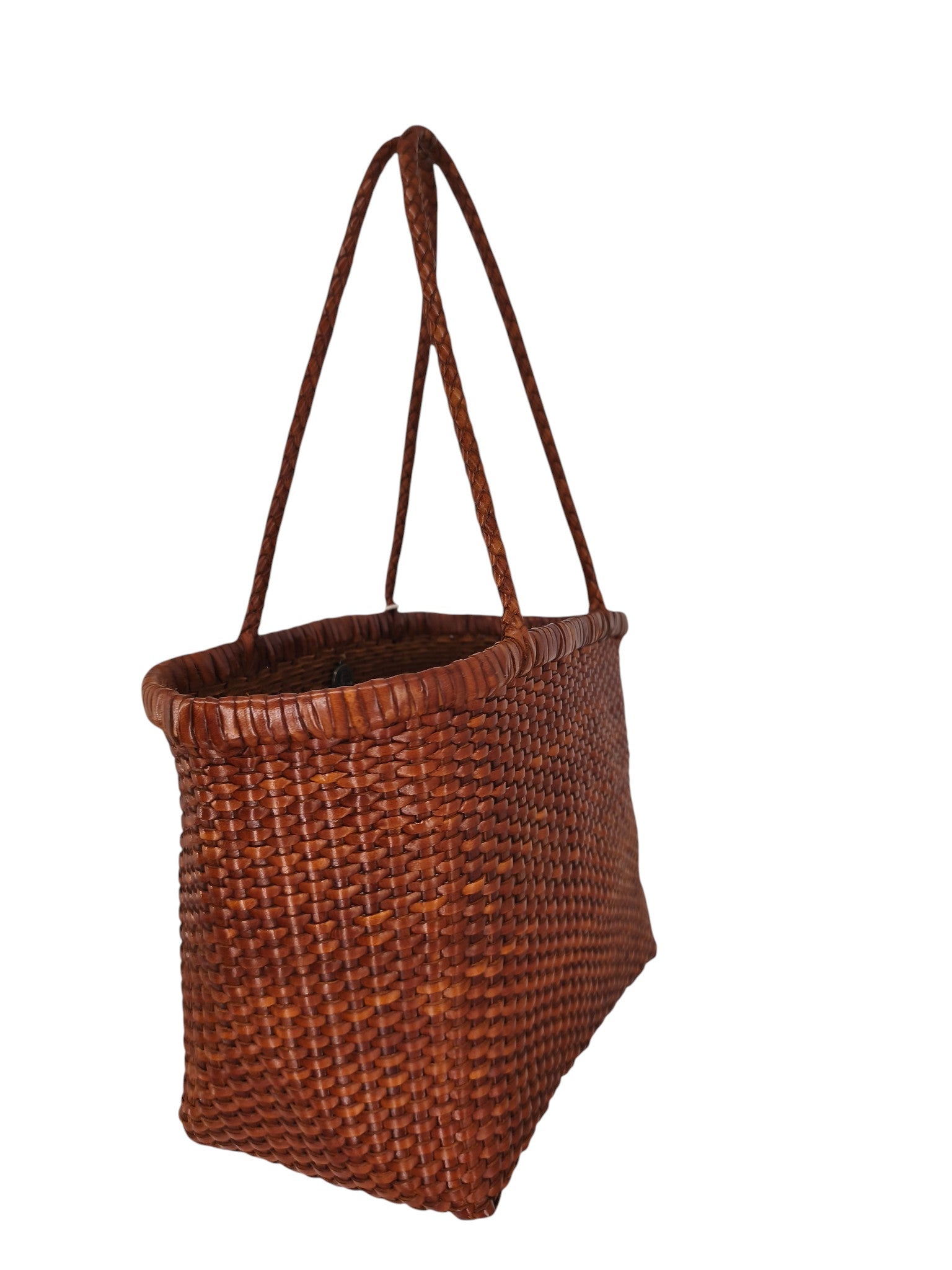 Bolsa Weave Basket Small Mujer Tan