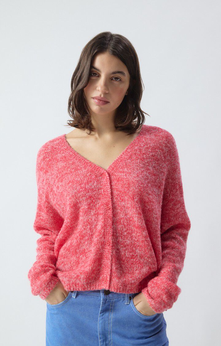 Women's Nuggy Sweater Fraise Fluo Chine