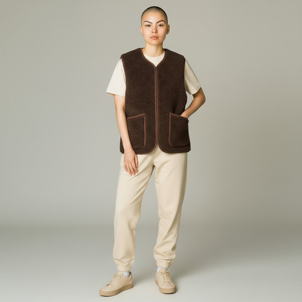 Gilet Pepitco Poket Dark Brown