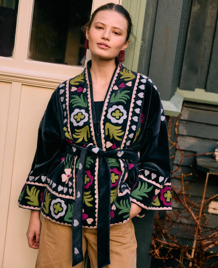 Women's Timothy Kimono Almost Black