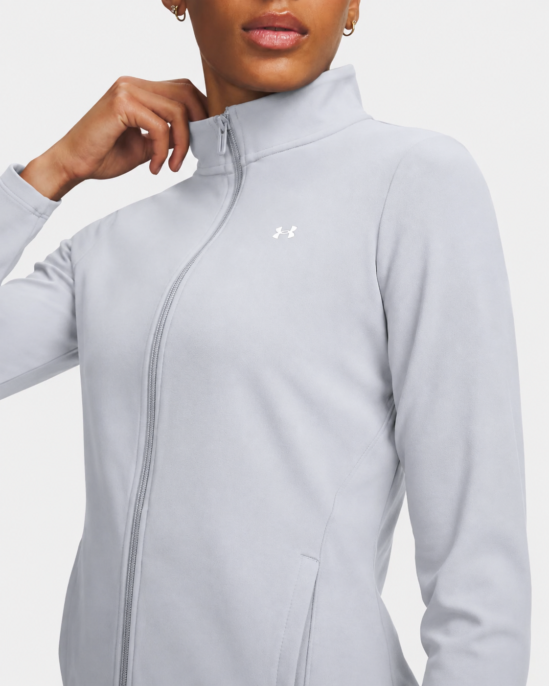 Maglia Motion Fitter Full Zip Donna Halo Gray