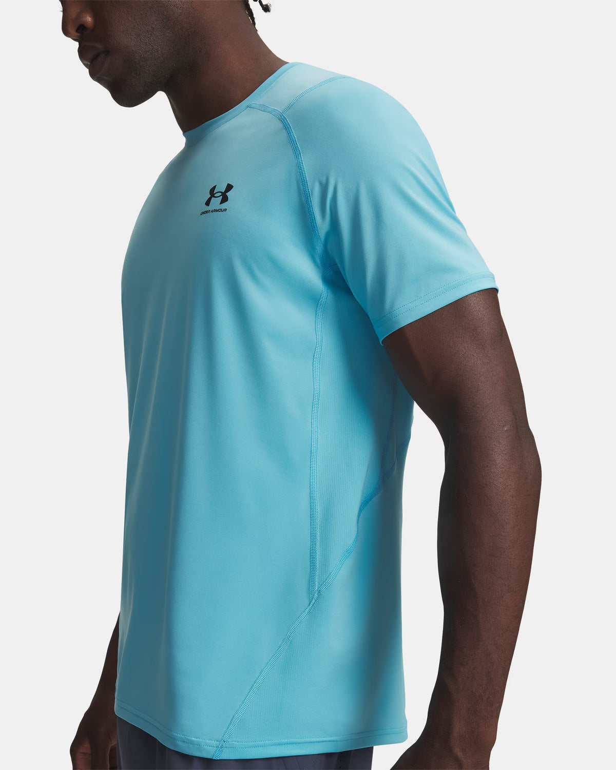 T-shirt HeatGear ajustada para homem Fresco Blue