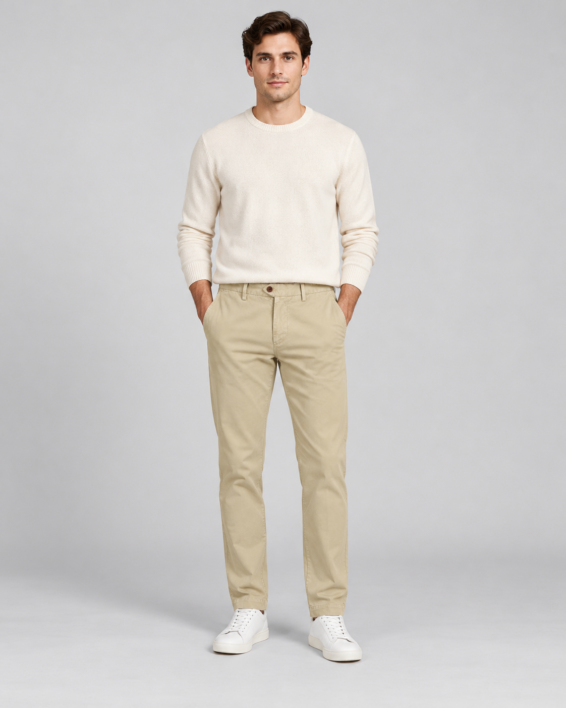 Mann Napoleon Gabardina Hose Stone
