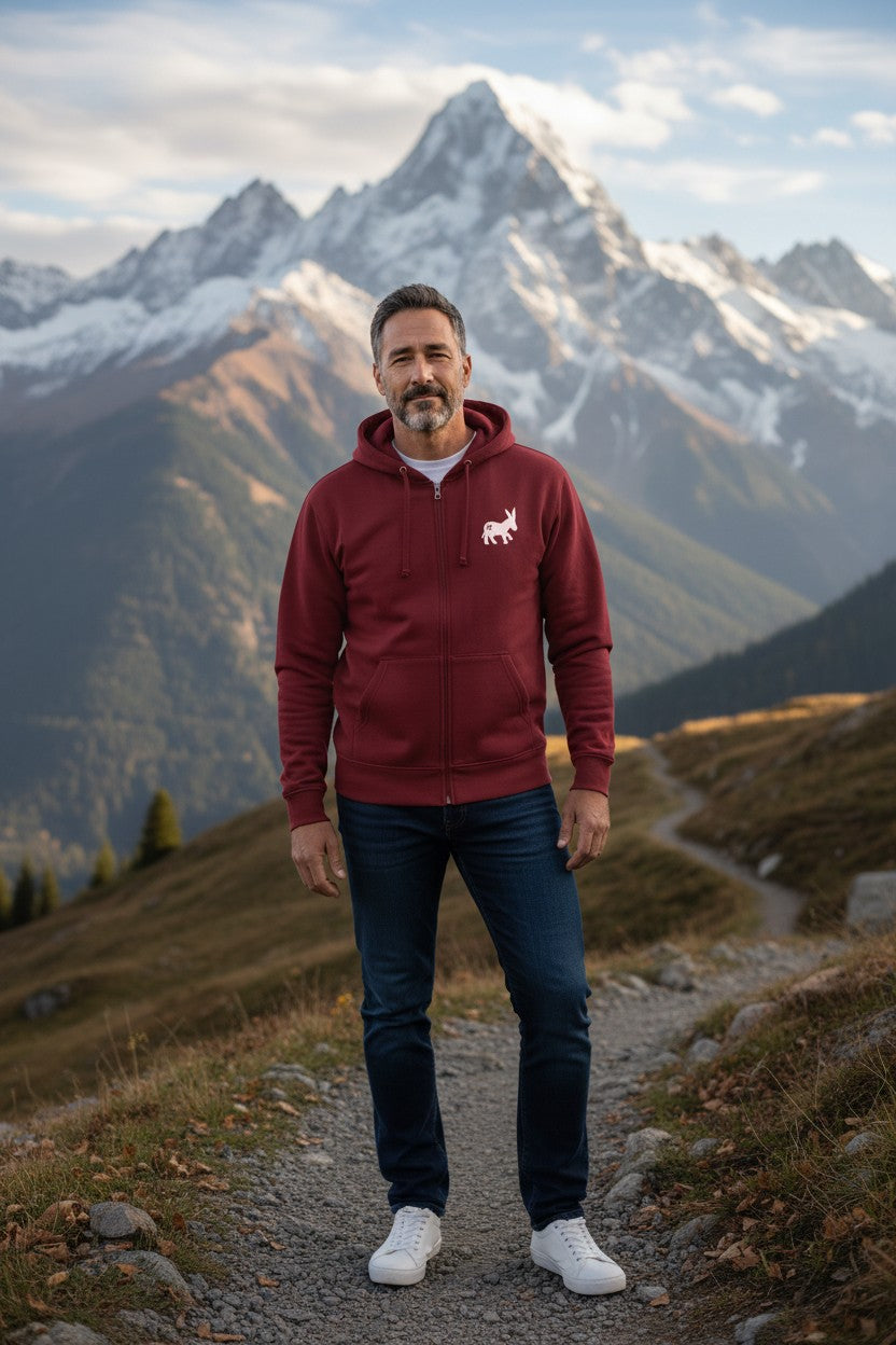 Maglia Hoodie Uomo Bordeaux