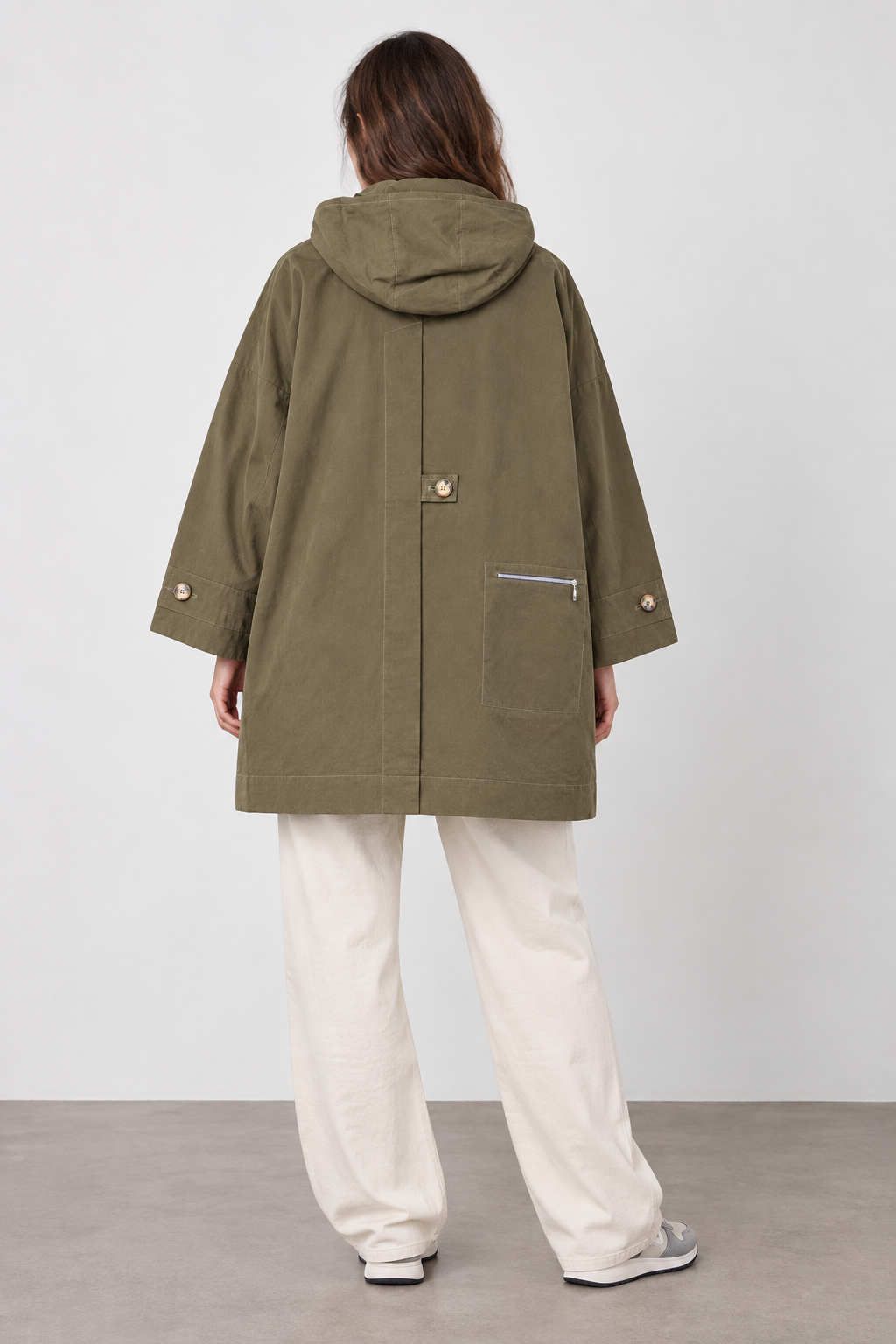 Frau Orage Mantel Kaki