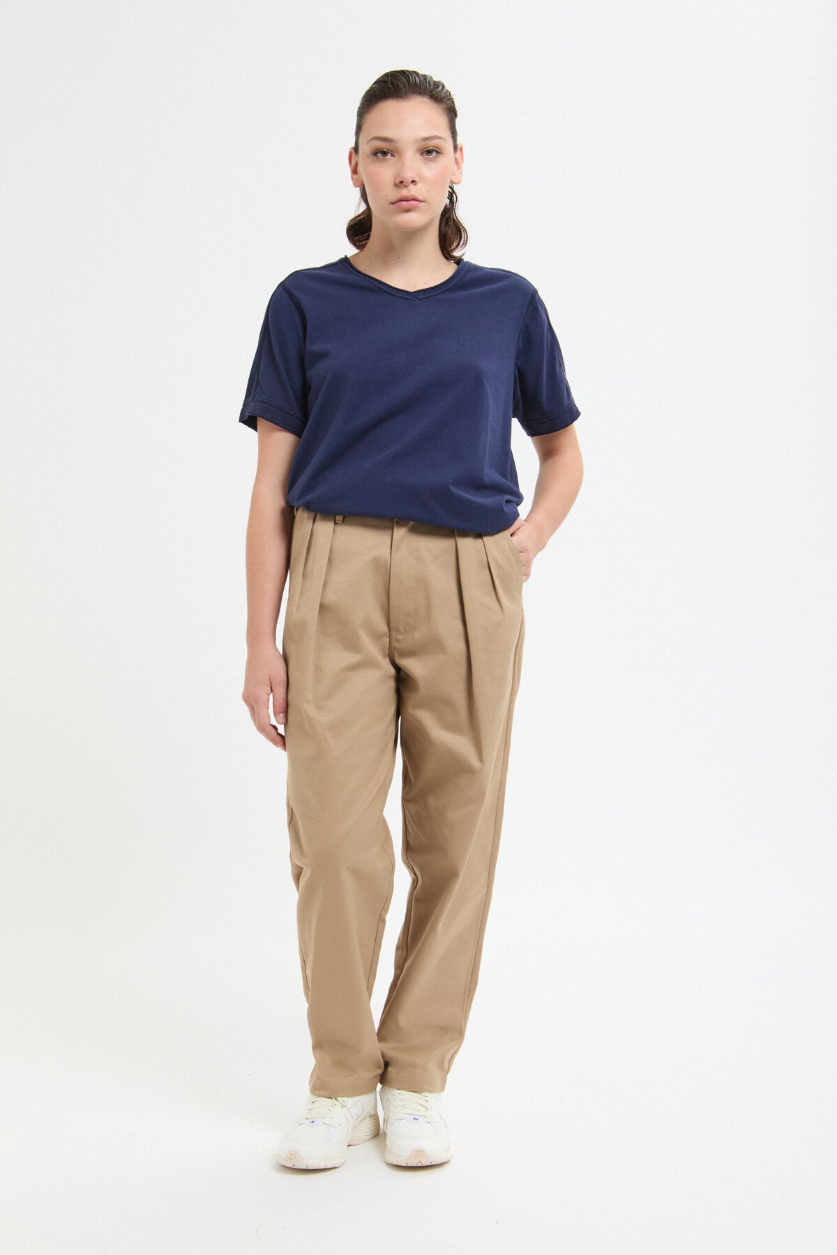 Pantalon Twil Relaxed Beige