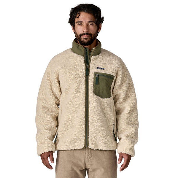 Giacca Classic Retro-X Fleece Uomo Dark Natural/Basin Green