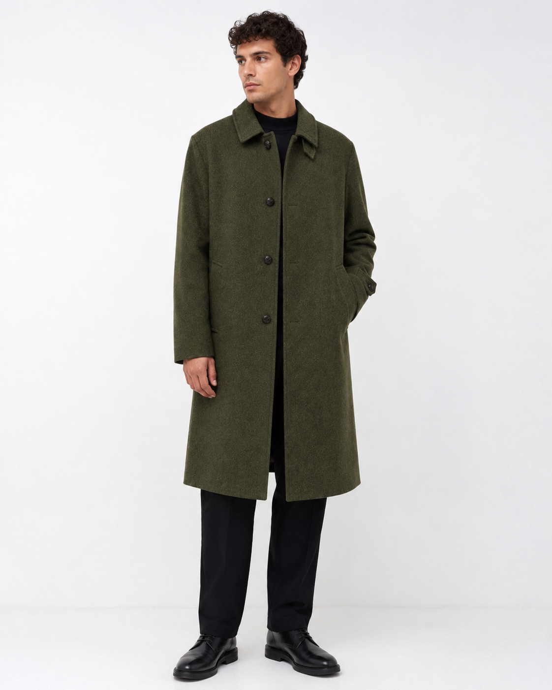 Schneiders | Mann Hubertus Mantel Loden Green