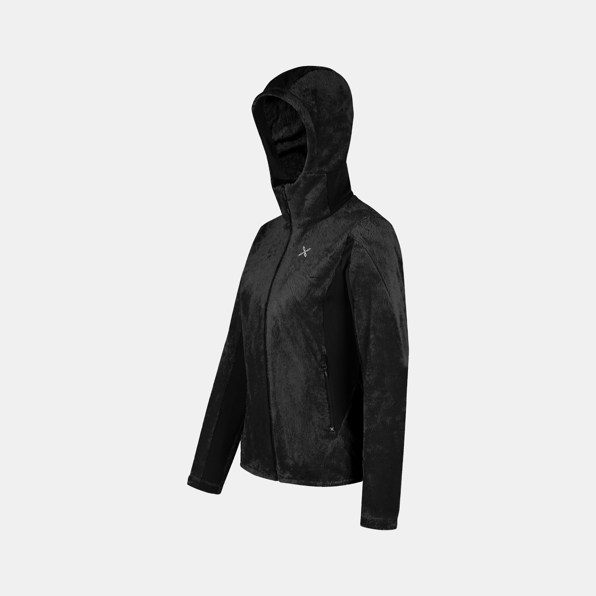 Giacca Polar Style Hooded Donna Black