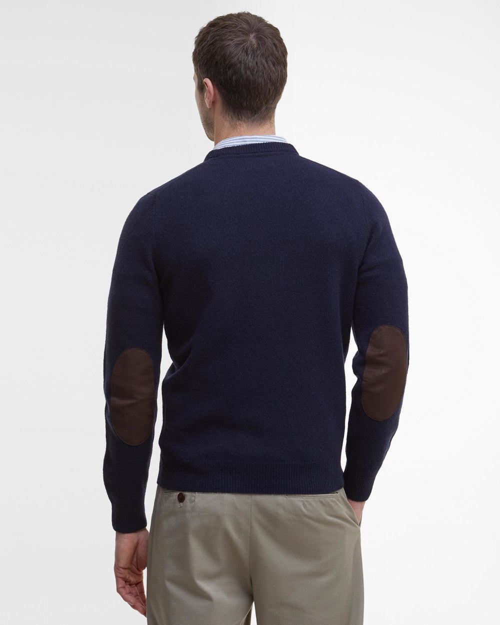 Men's Patch Crew Sweater Navy