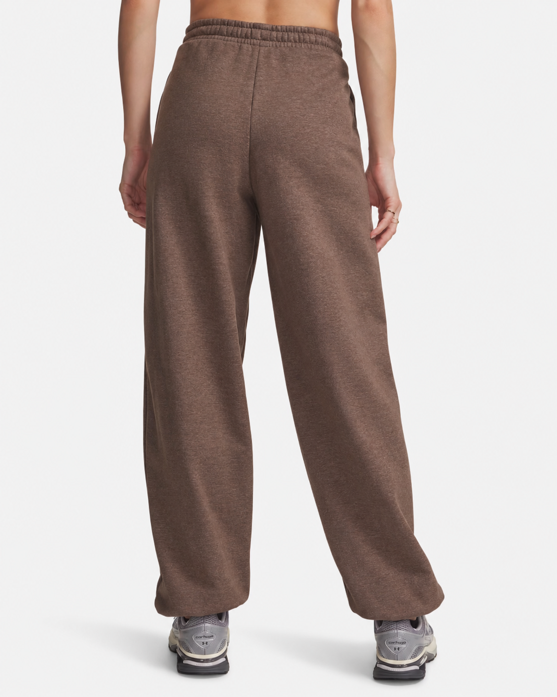 Damernas Icon-fleece träningsbyxor Peppercorn