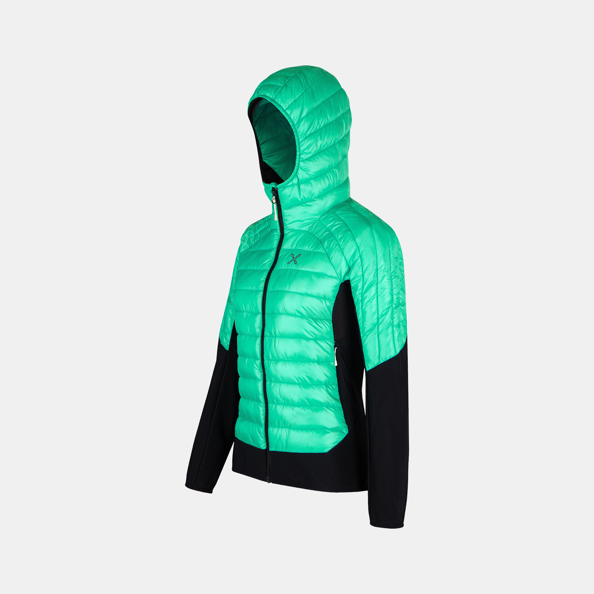 Doudoune Peak Hybrid Hooded Femme Bright Teal