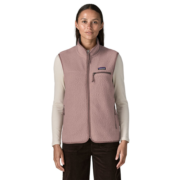 Gilet Retro Pile Donna Stingray Mauve