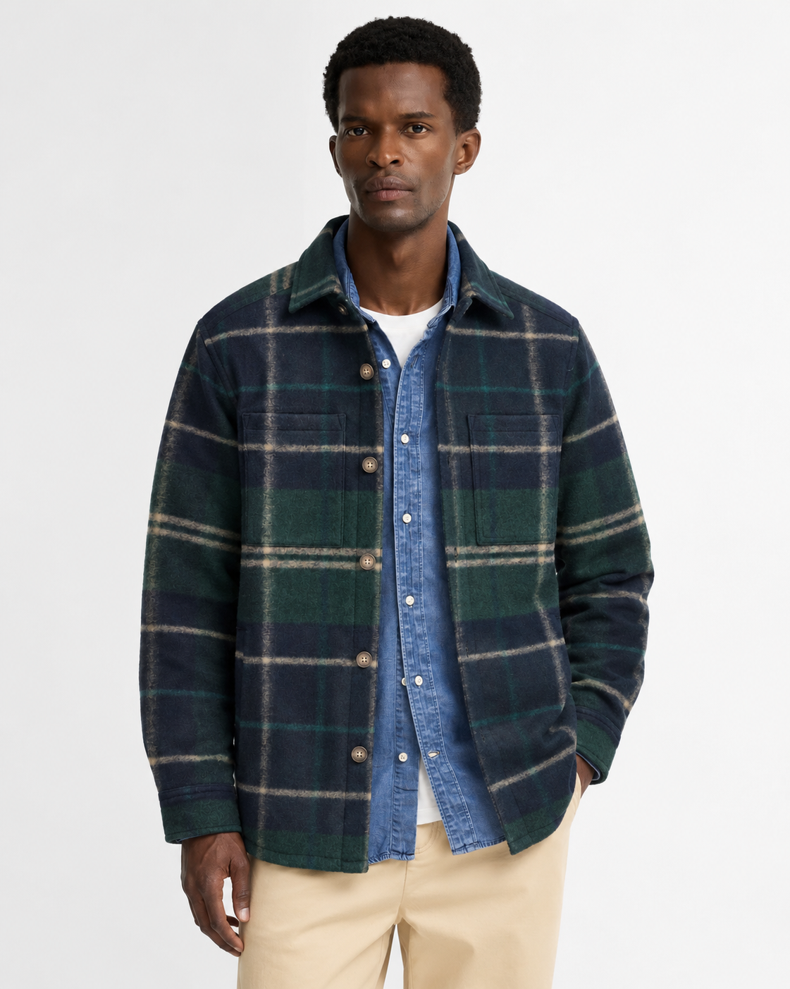 Giacca Woodlane Uomo Green Loch Tartan