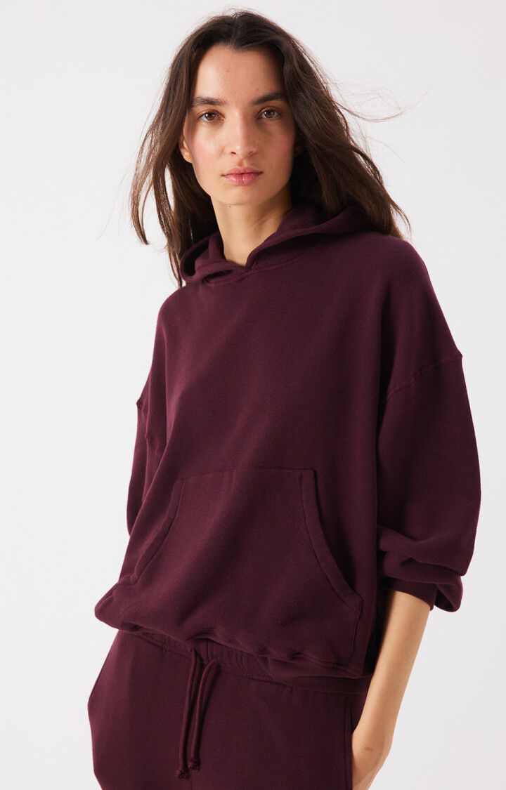 Maglia Atubay Hoody Donna Wine Lees