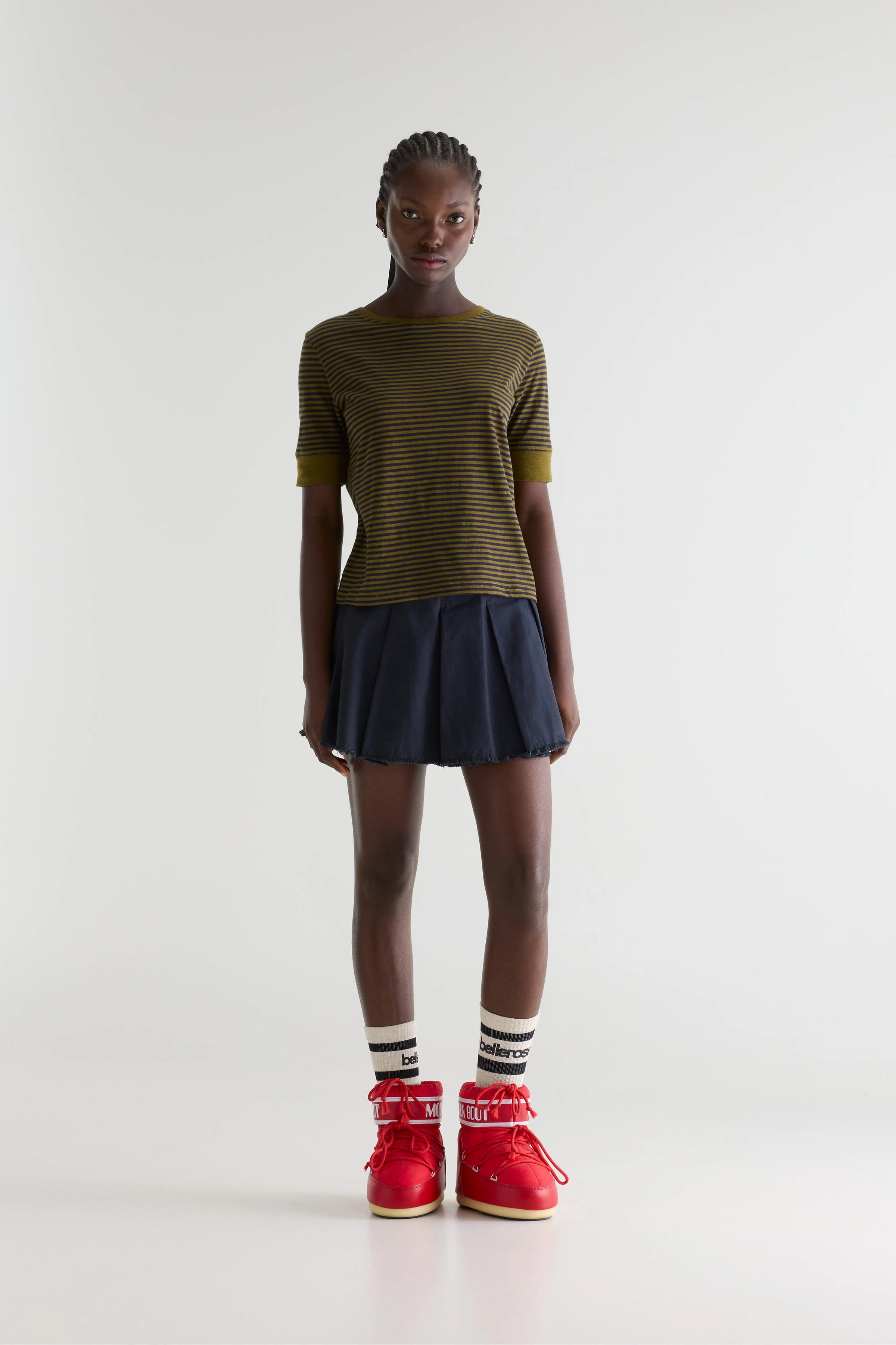 Frau Cias Slim T-shirt Navy/Olive
