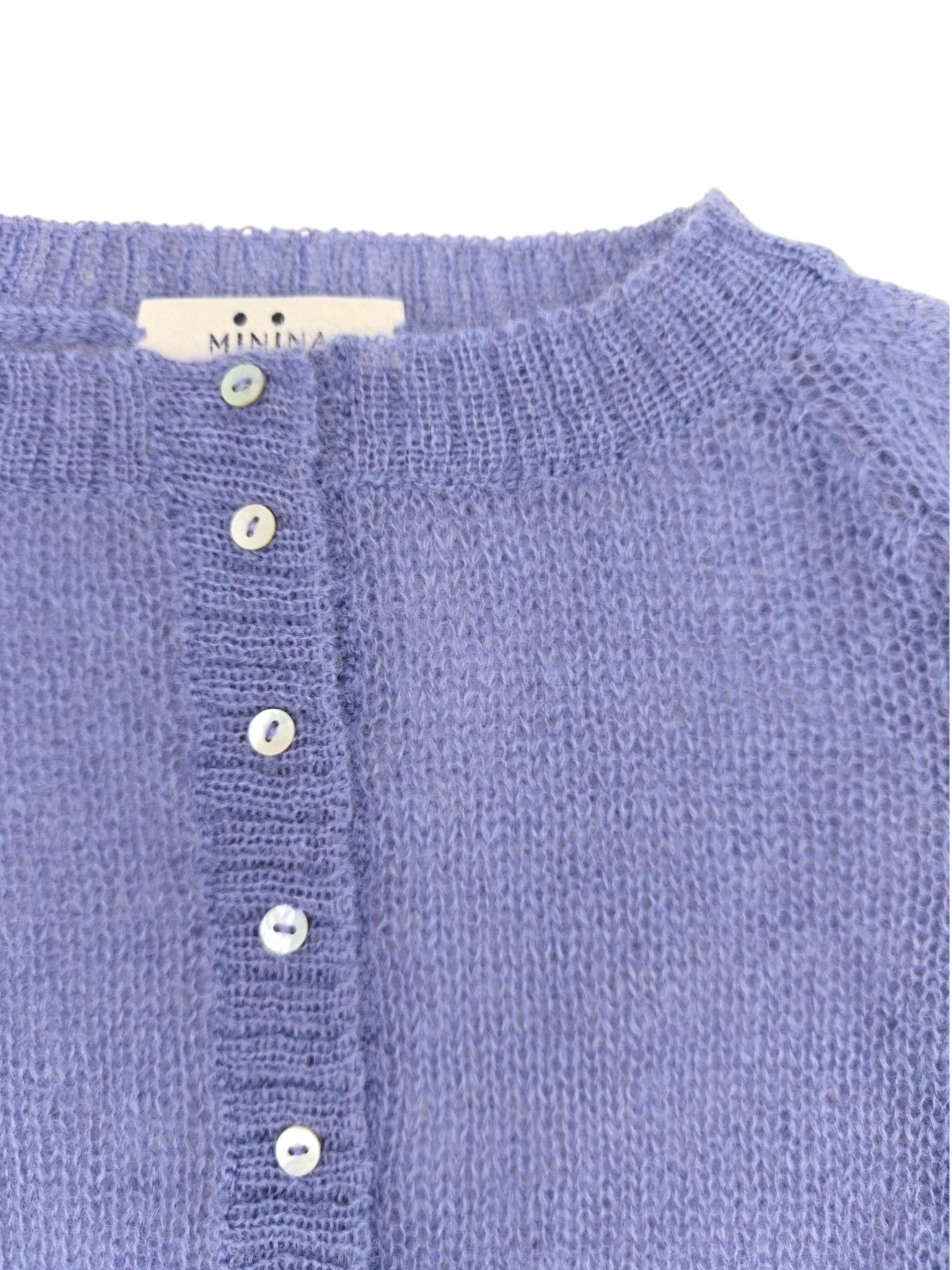 Frau Mohair Bolla Strickjacke Glicine