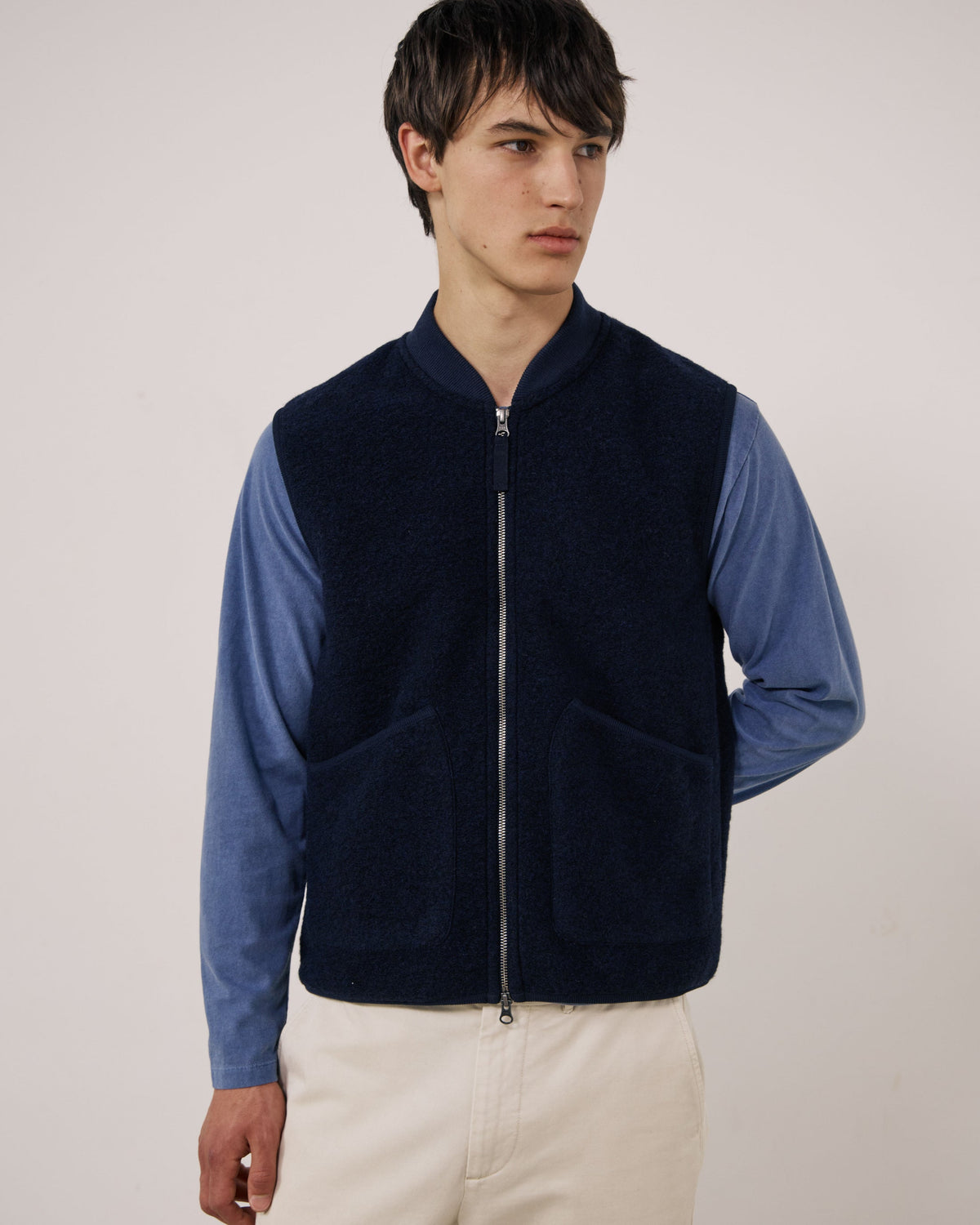 Gilet Boiled Uomo Navy