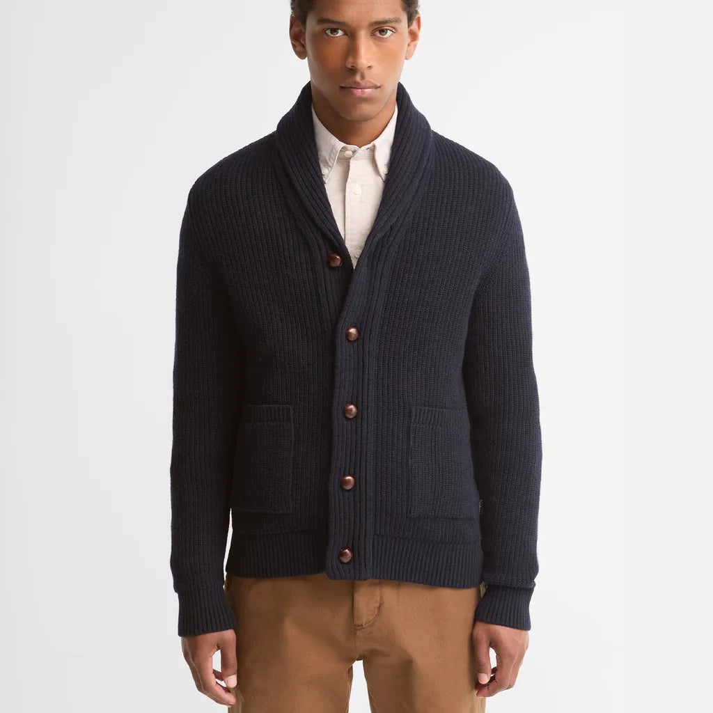 Mann Hartland Strickjacke Navy