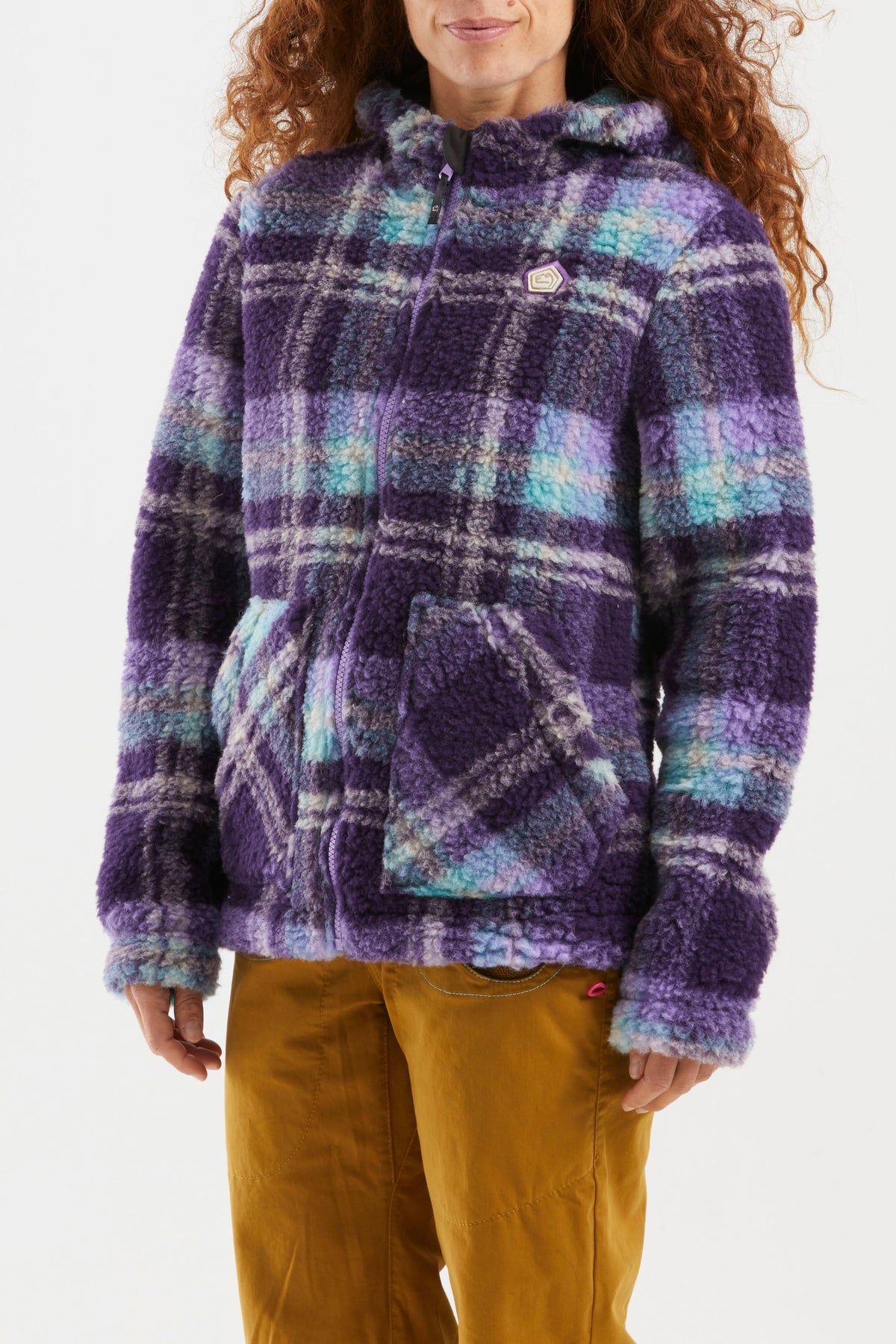 Maglia Anais Donna Purple/Tartan
