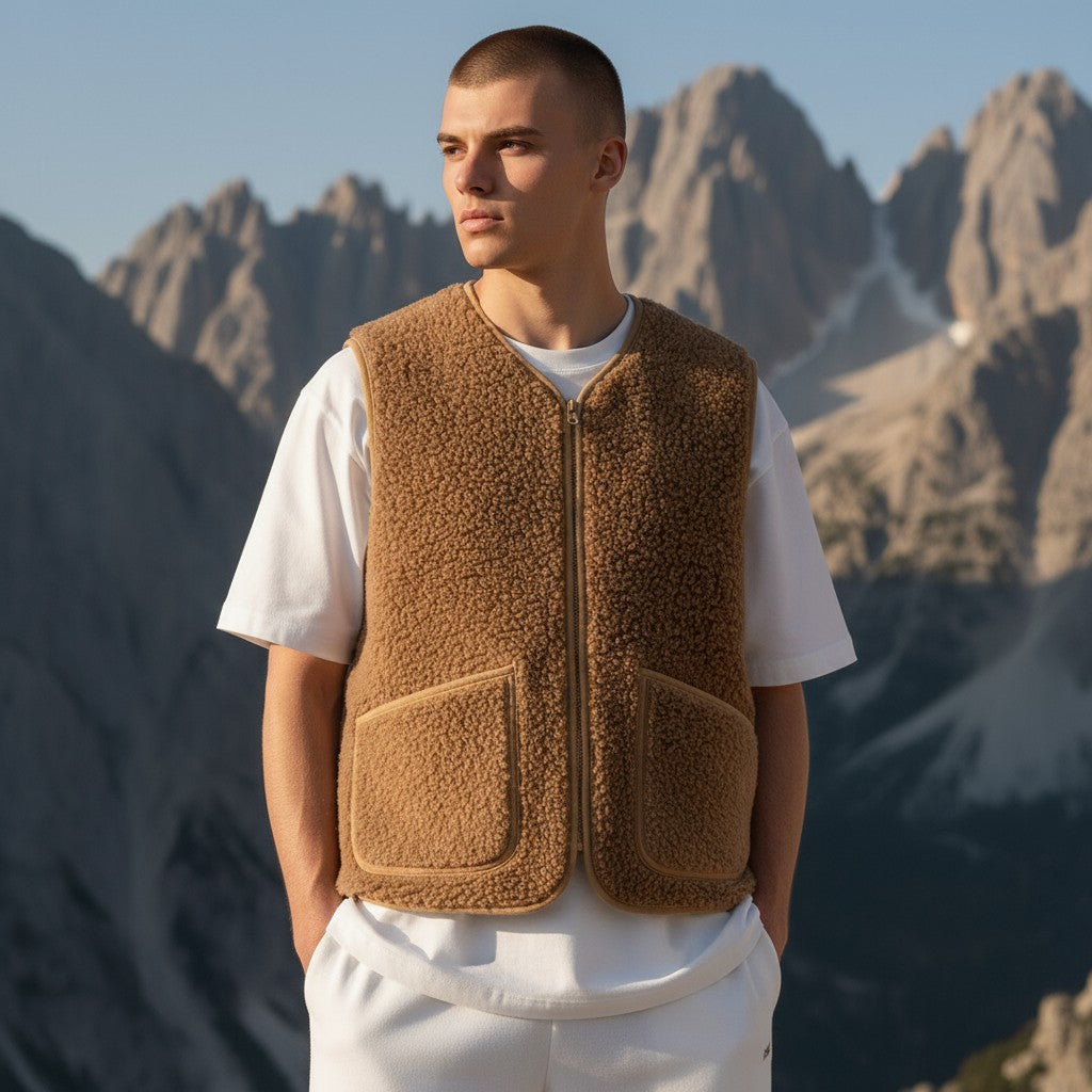 Gilet Pepitco Poket Camello