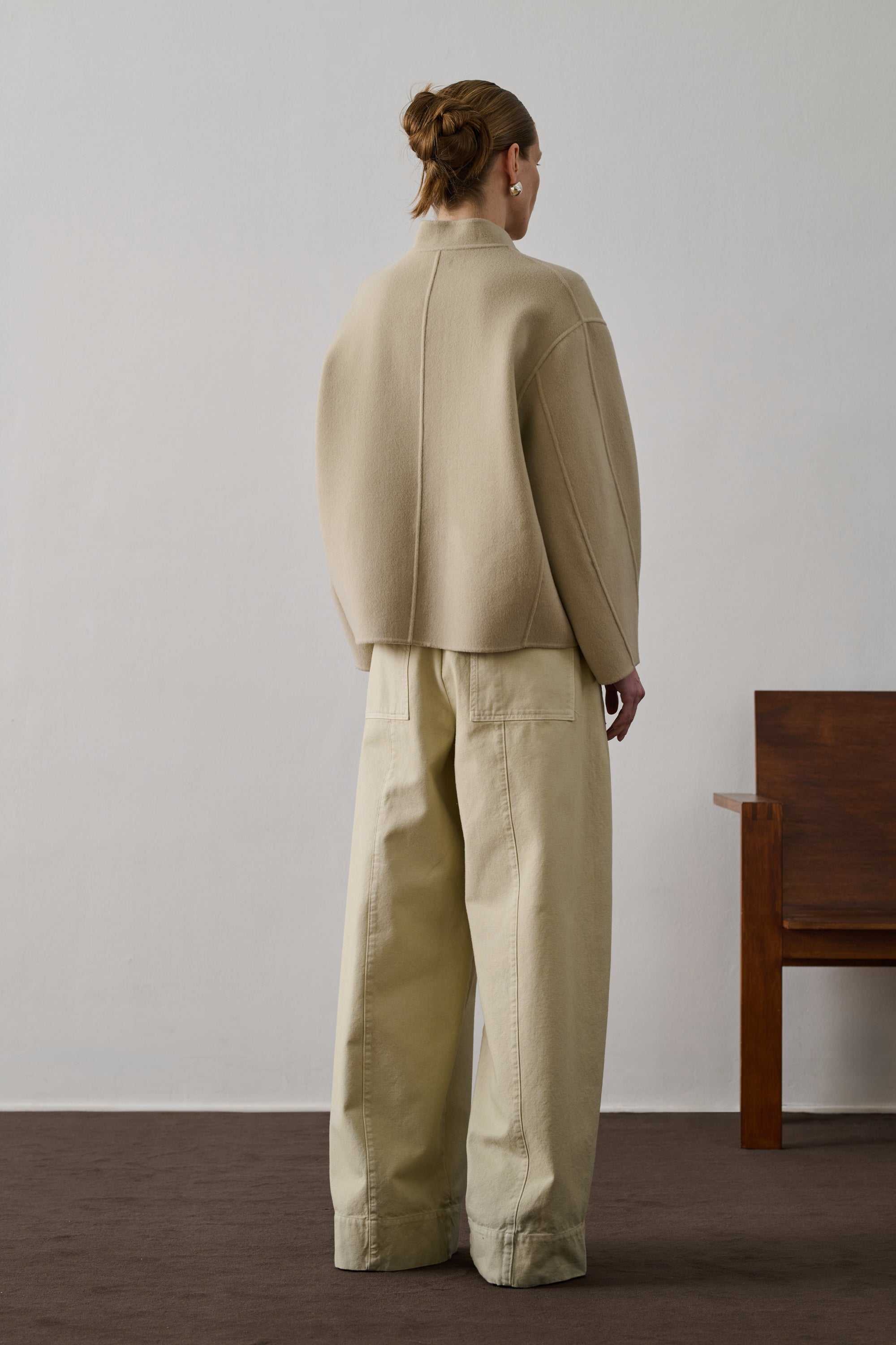 Giacca Windsor Donna Beige Chine