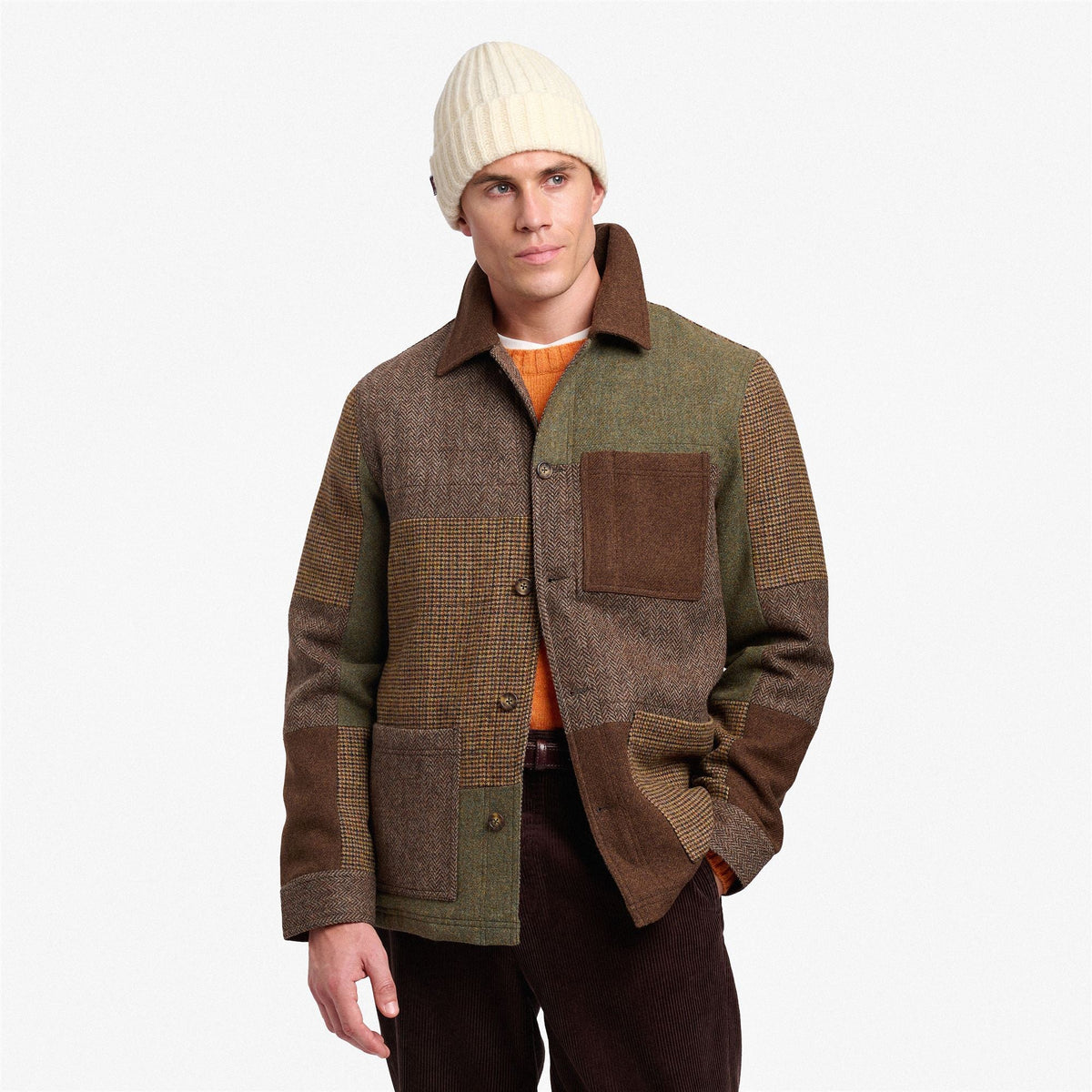 Chaqueta Dorr Patchwork Brown Multicolor