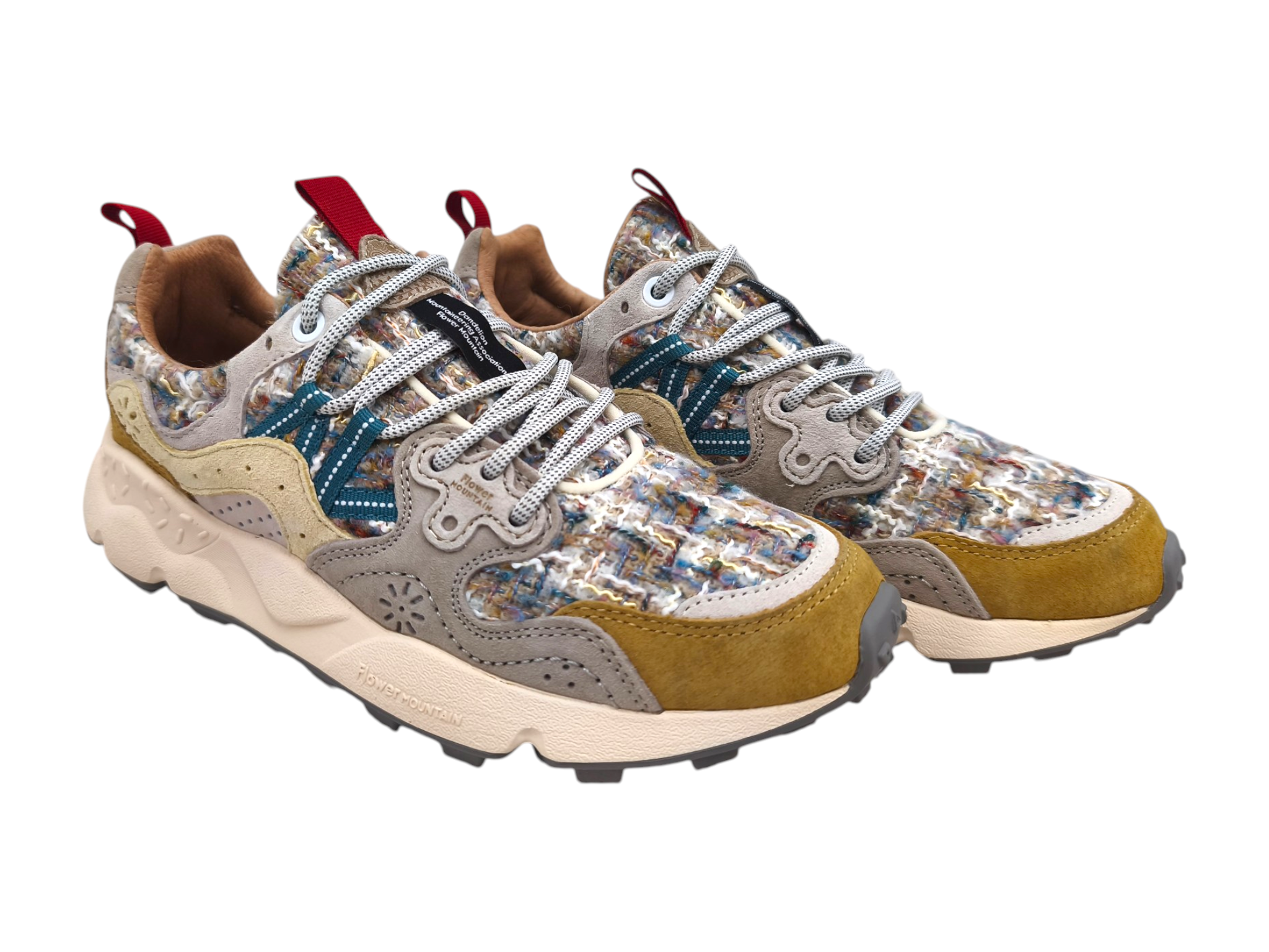 Frau Yamano 3 Woolen Knitt Schuhe Camel/Beige/Panna