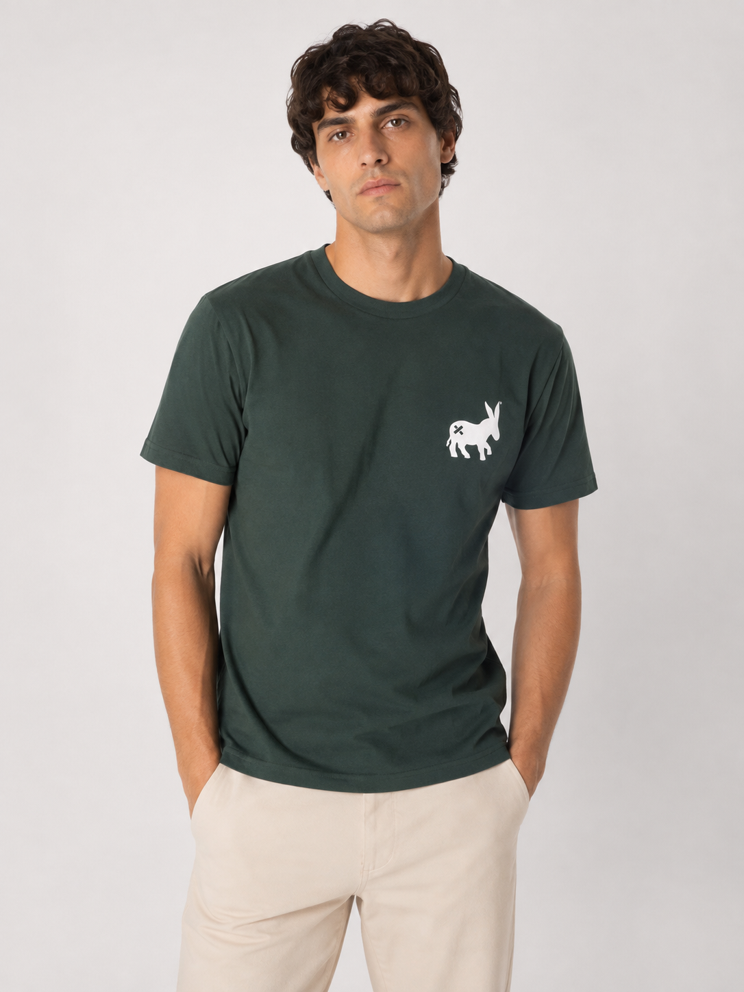 T-shirt Classic Logo Uomo Forest Green