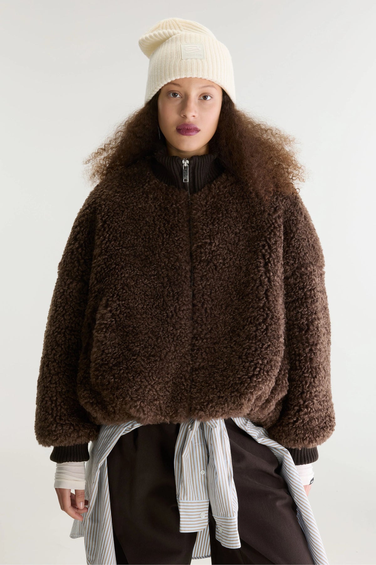 Giacca Jallis Faux-Fur Donna Dark Roast
