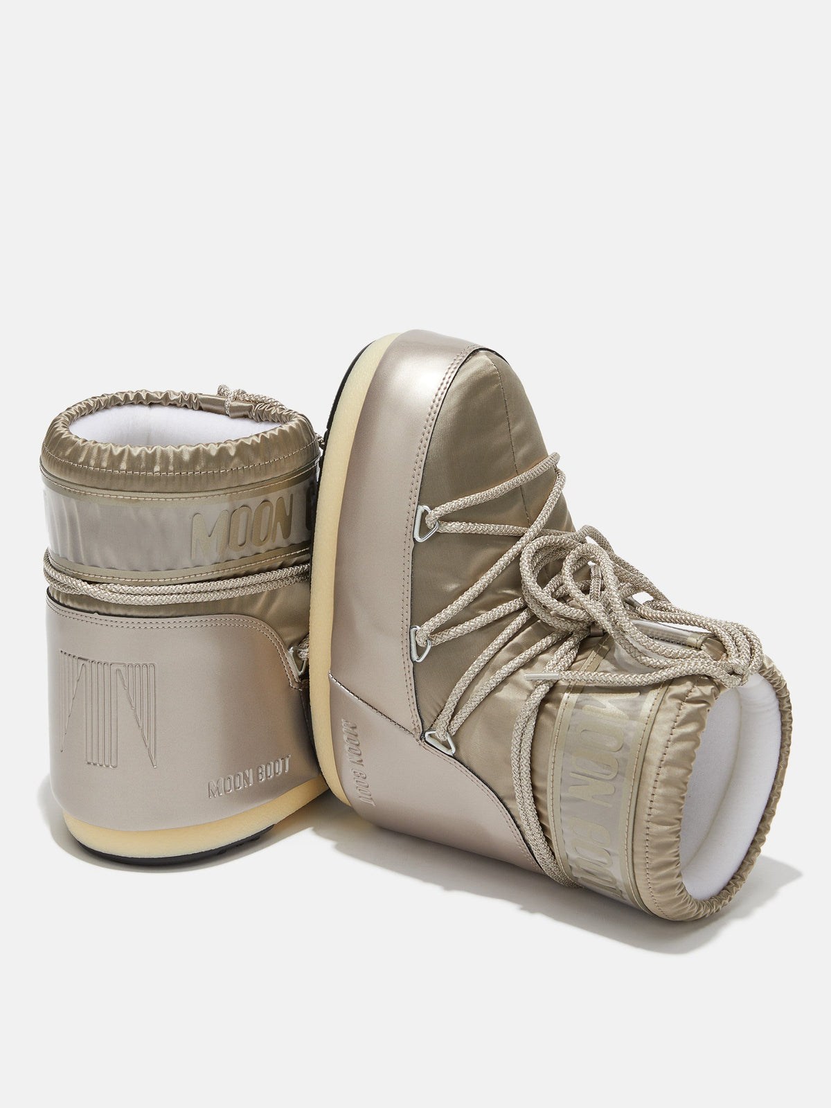 Bottines Icon Low Glance Femme Platinum