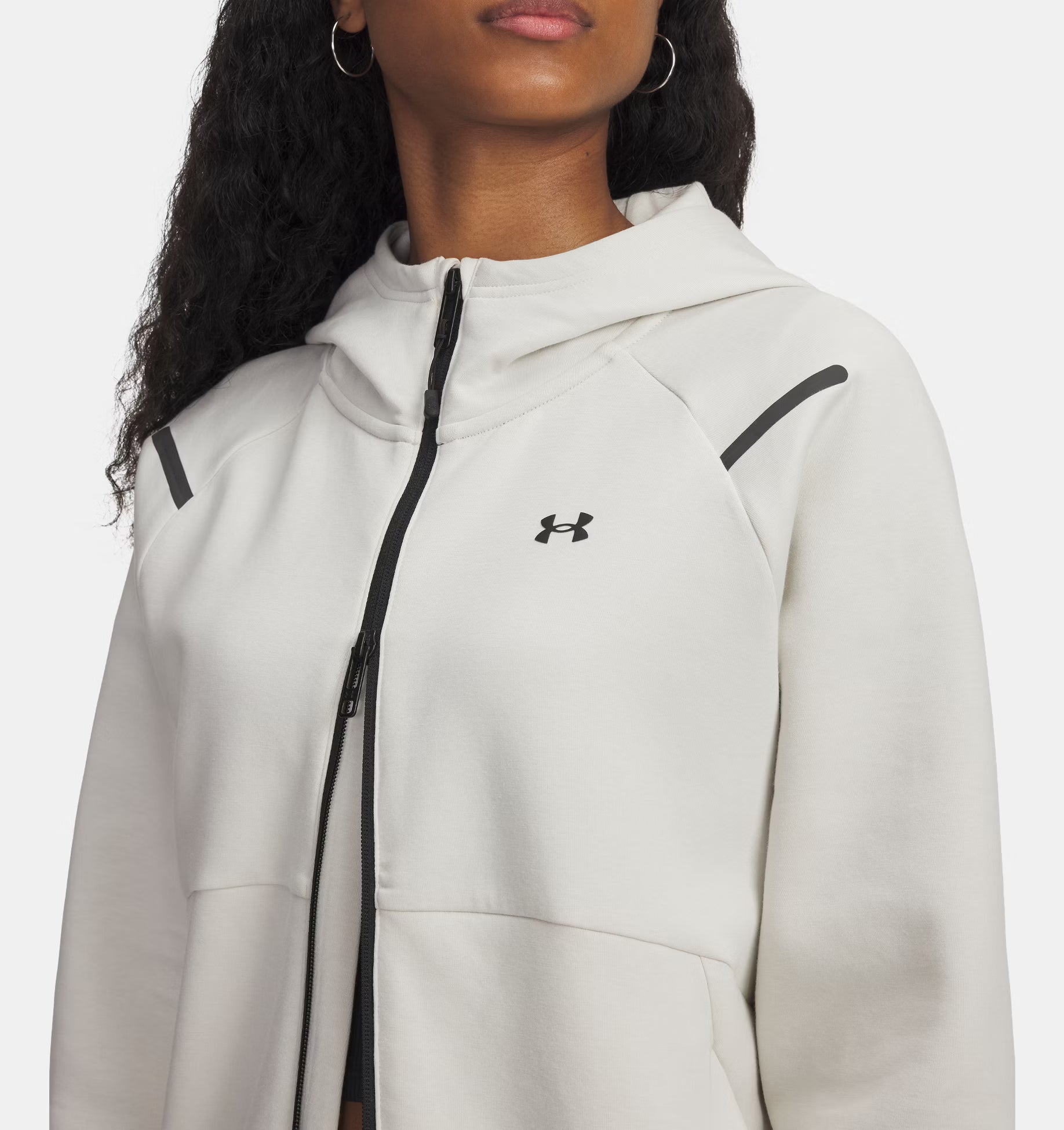 Women's Unstoppable Fleece Sweater Summit White/Black