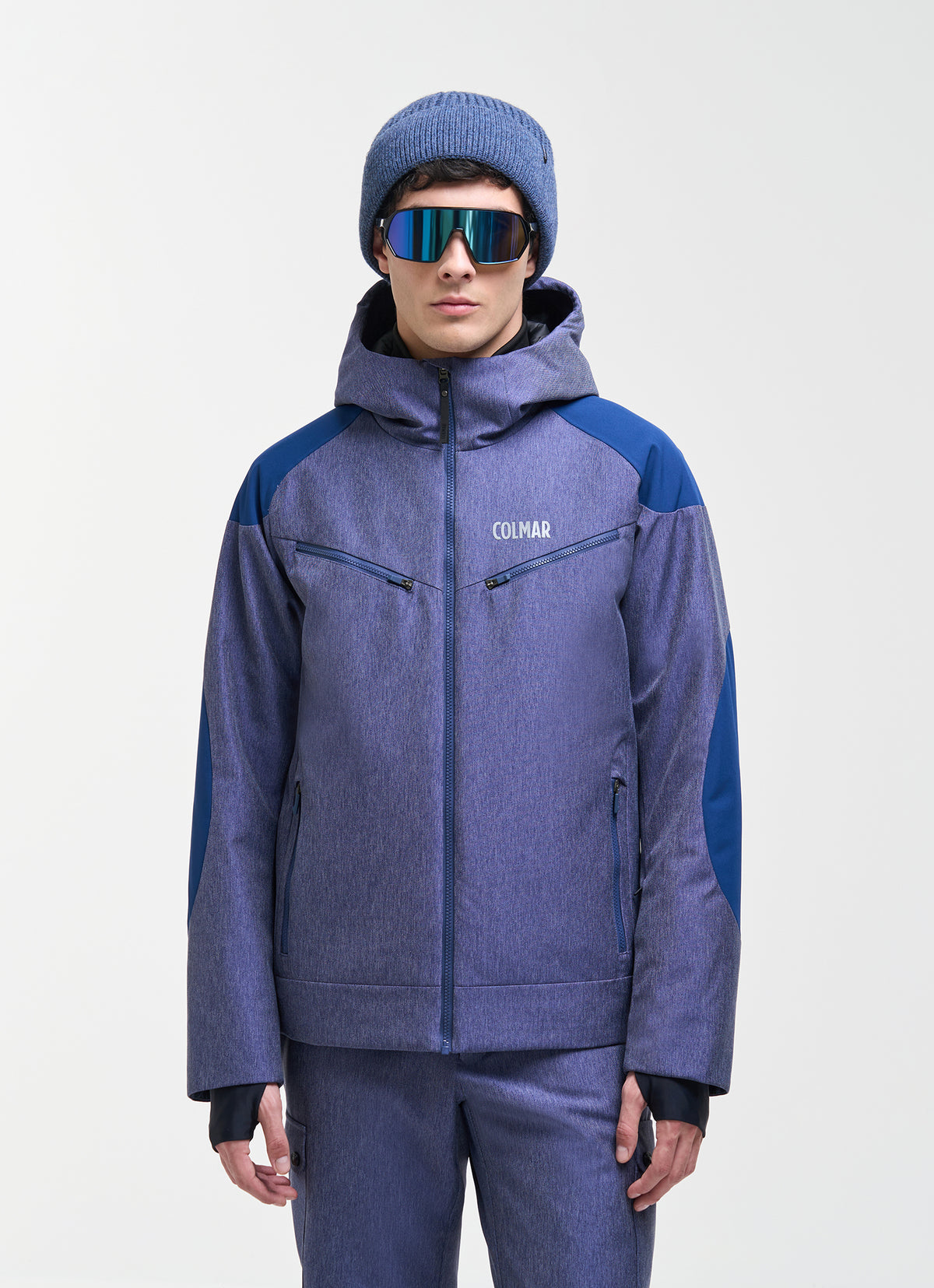Mann Denim Jacke Blu Midnight